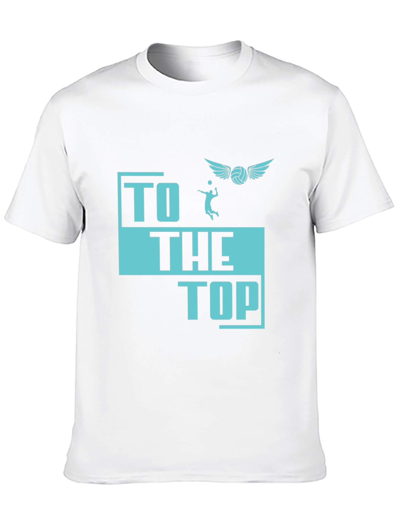 Volleyball Graphic T-Shirt - To The Top