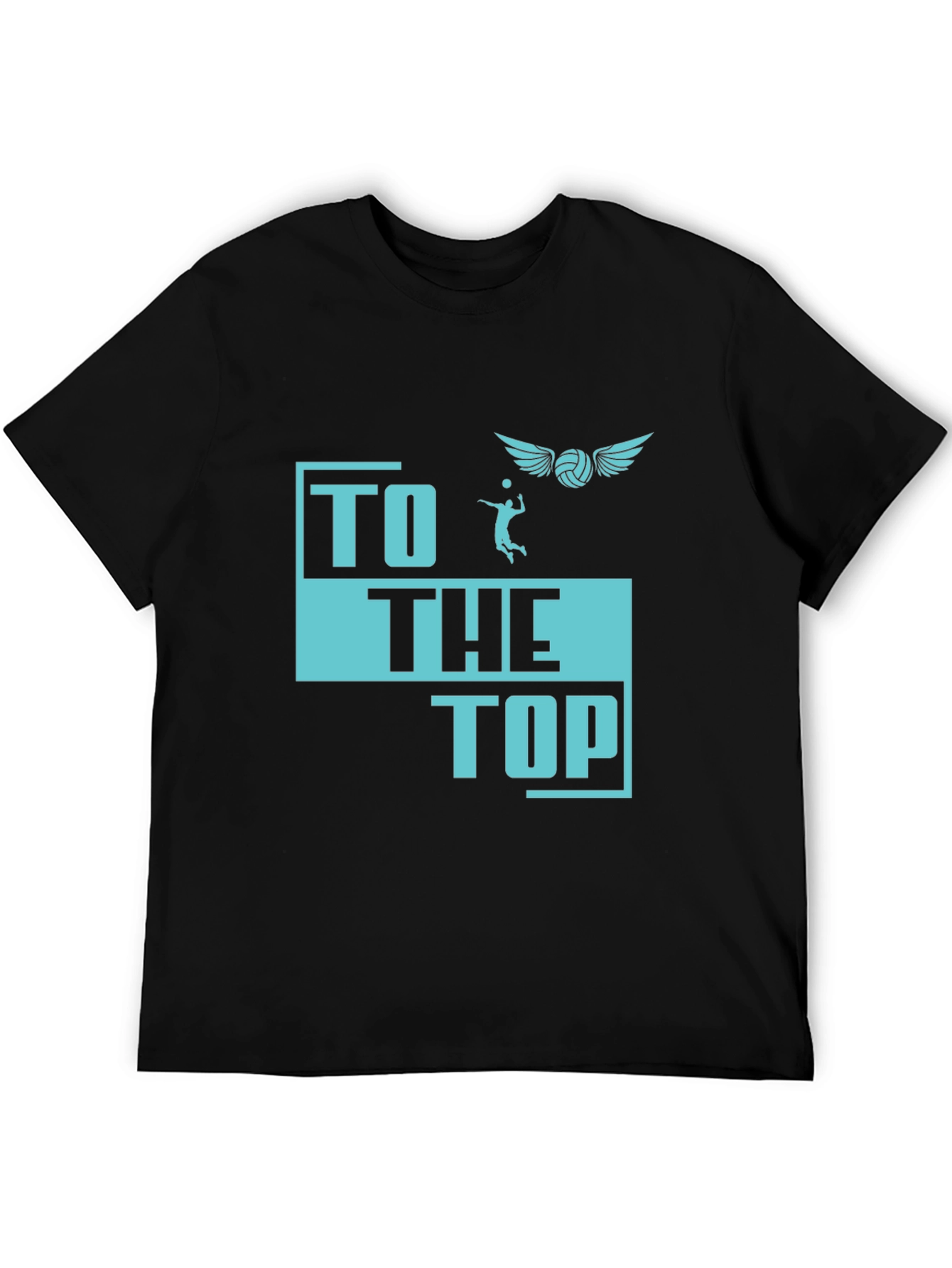 Volleyball Graphic T-Shirt - To The Top