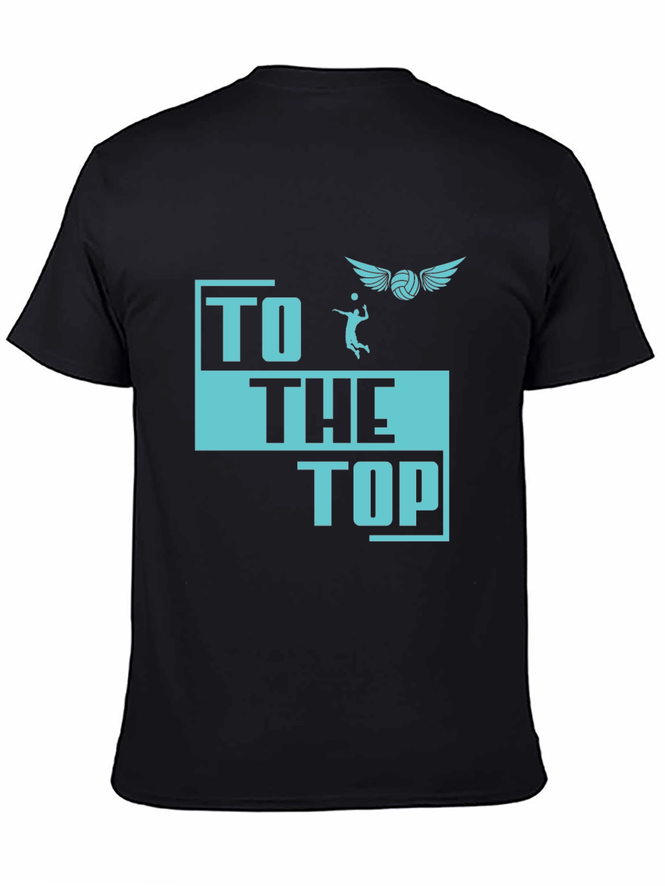 Volleyball Graphic T-Shirt - To The Top