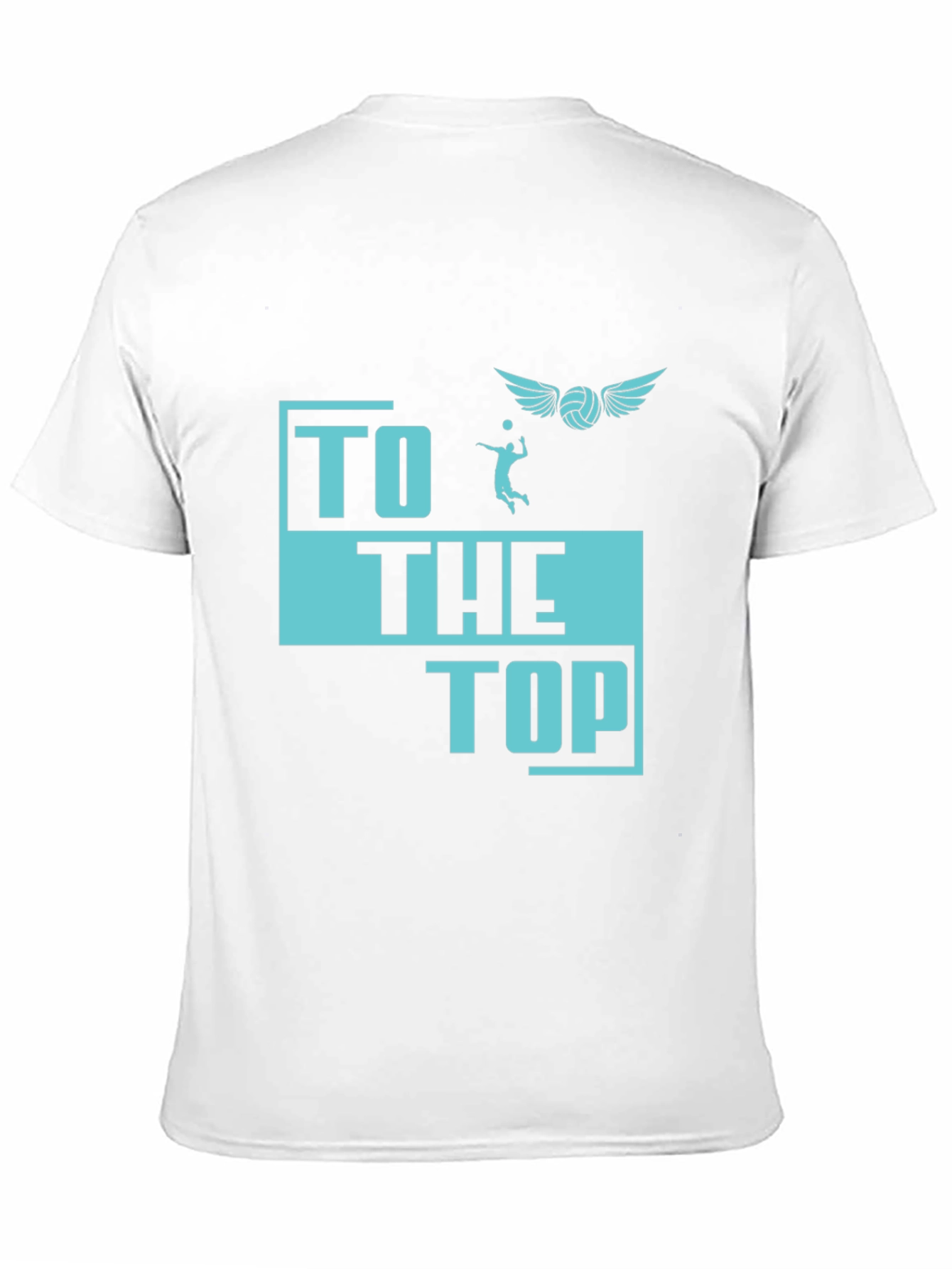 Volleyball Graphic T-Shirt - To The Top
