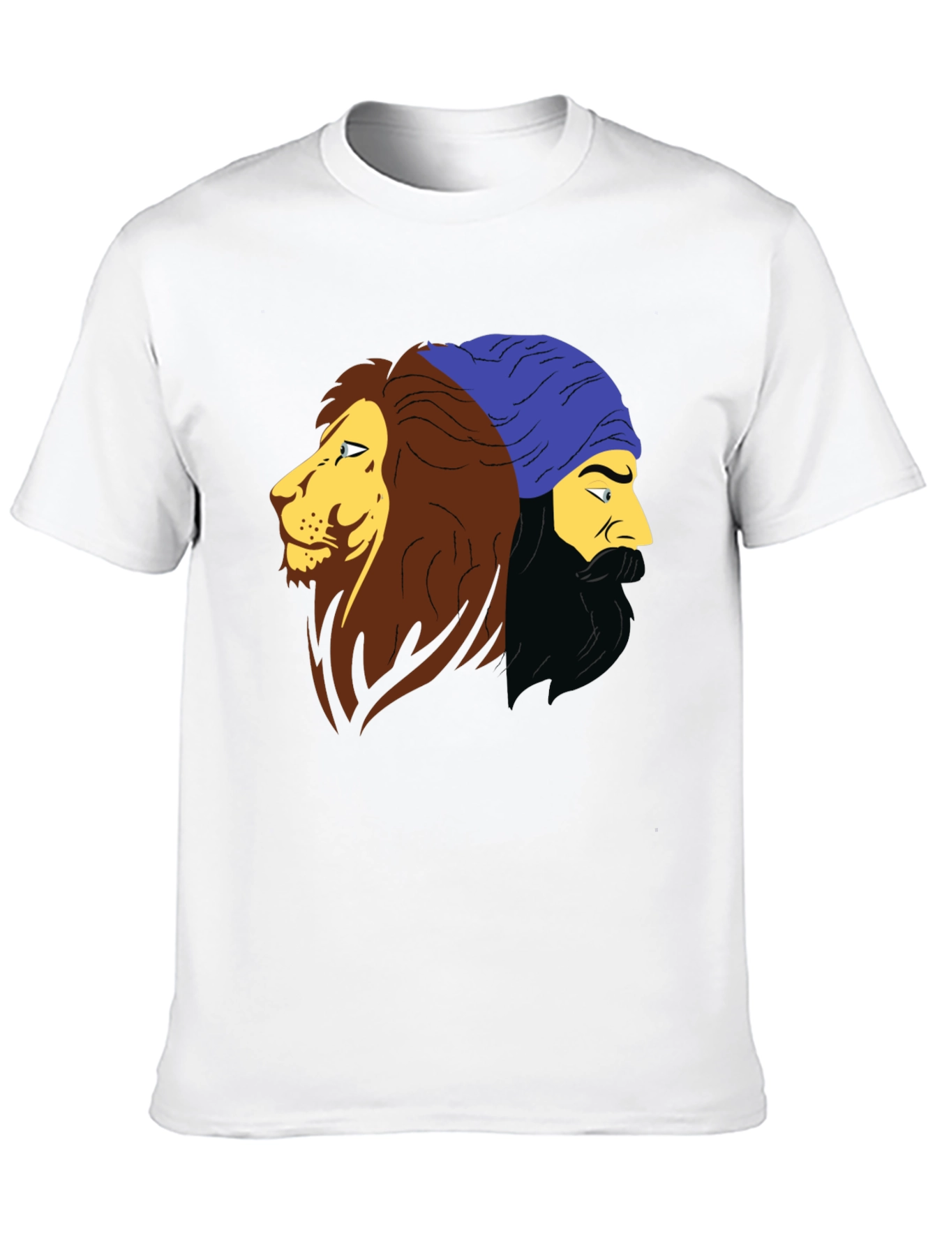 Lion & Sikh Pride Black T-Shirt