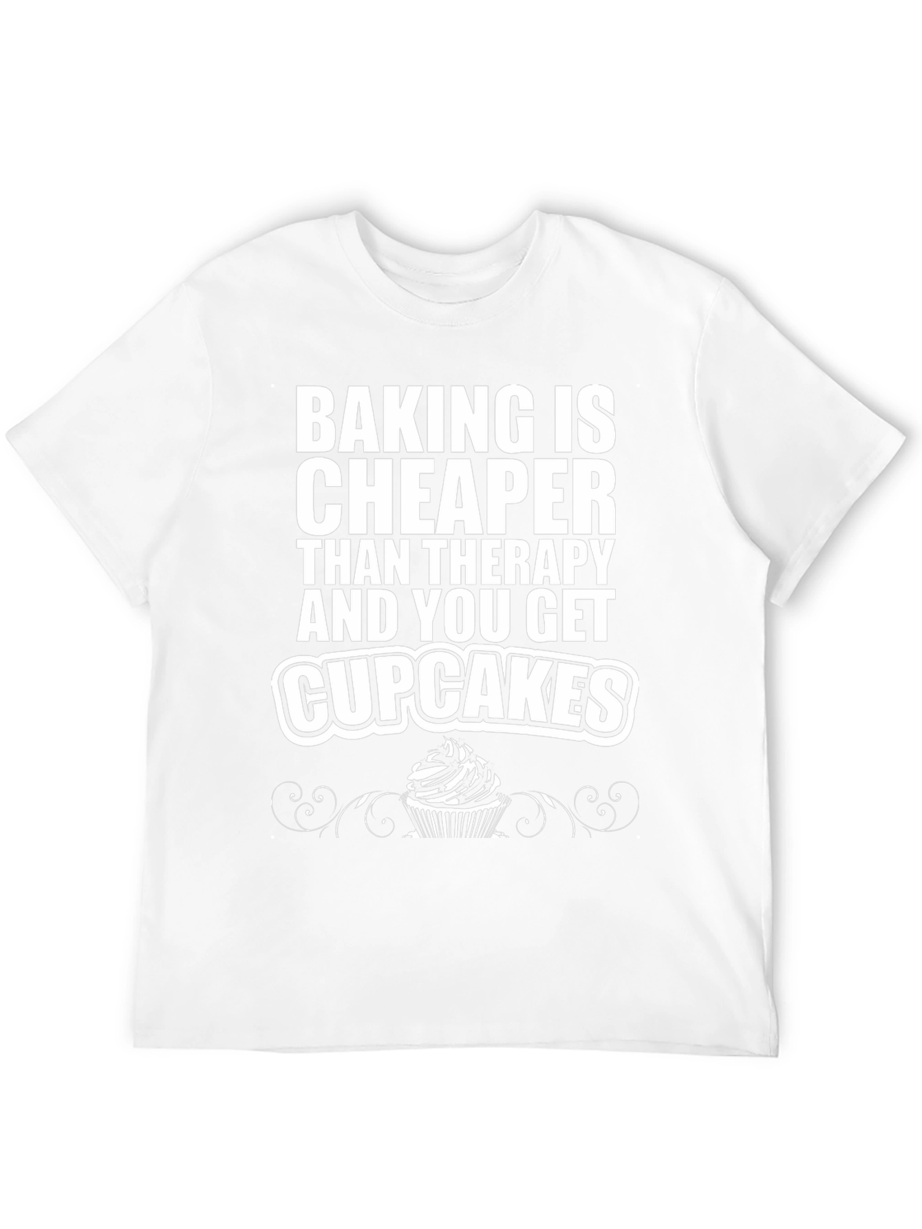 Baking Cheaper Than Therapy Black Graphic Tee