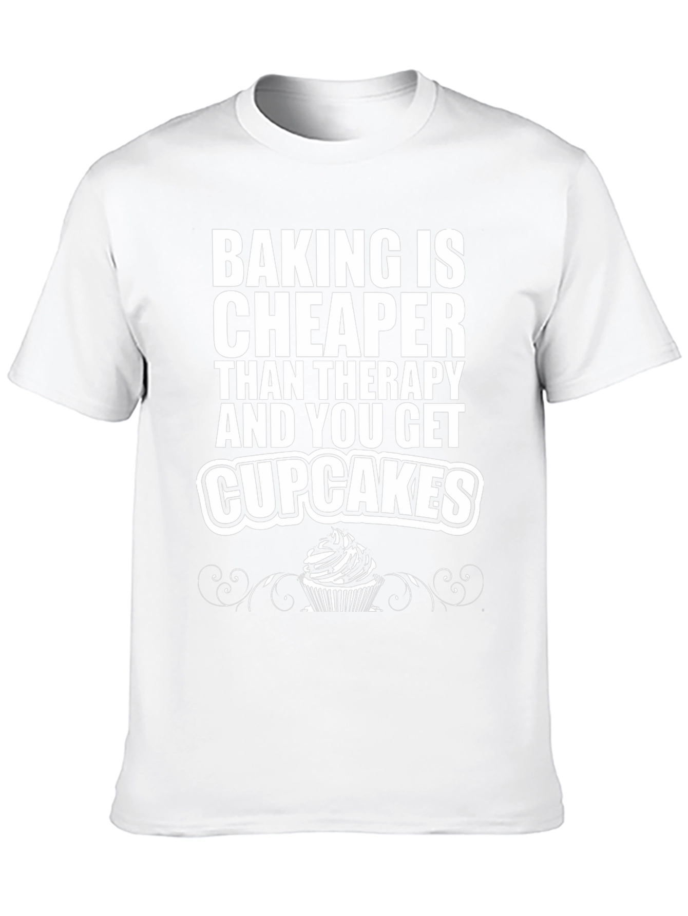 Baking Cheaper Than Therapy Black Graphic Tee