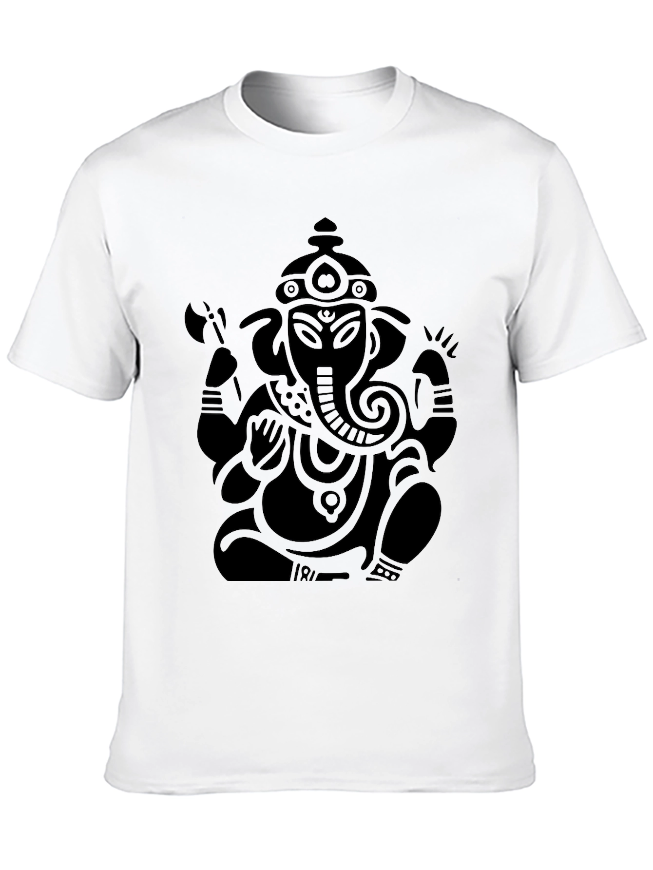 Ganesh Graphic Tee - Stylish Hindu God Print T-Shirt