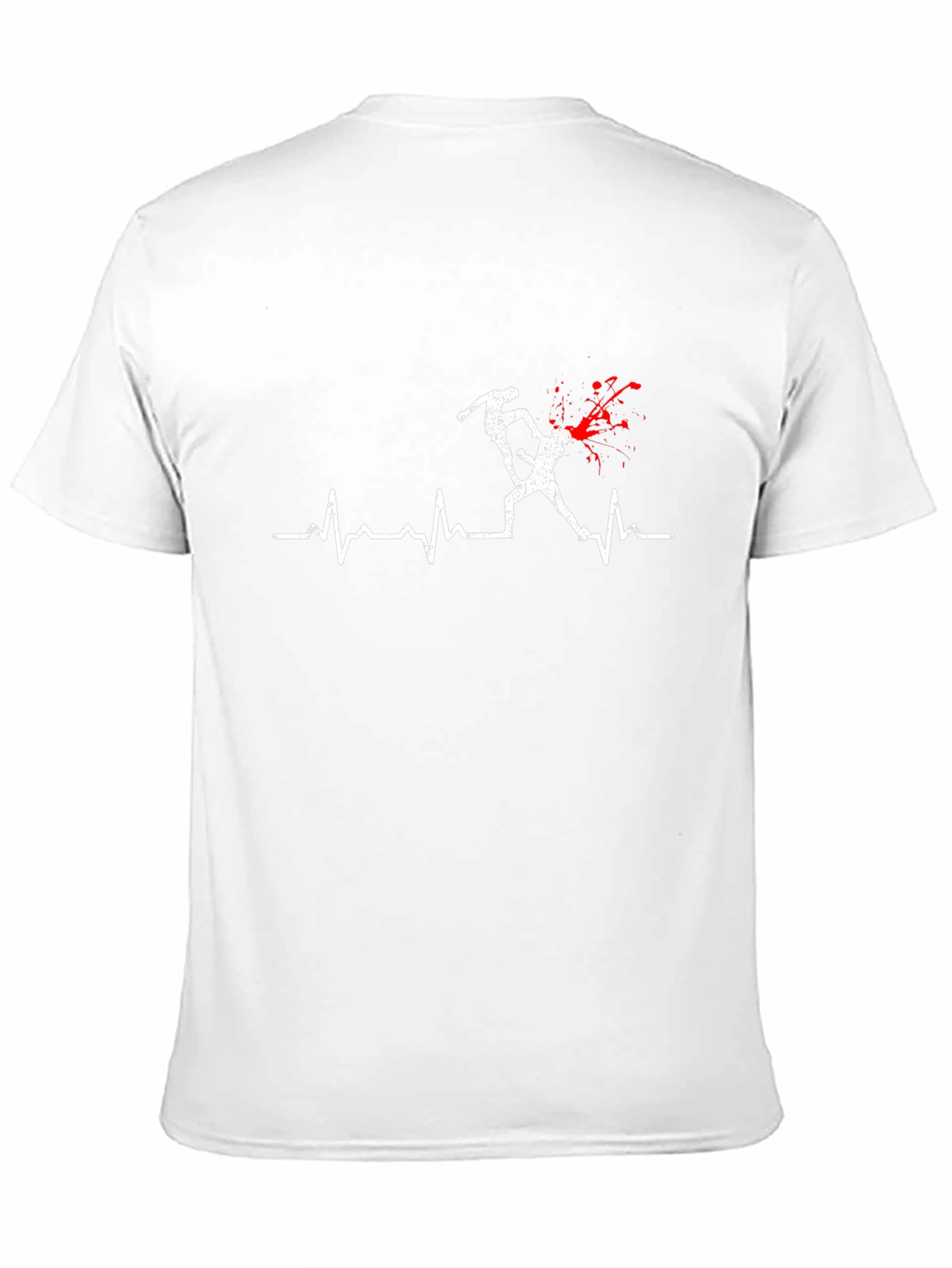 Fighting Heartbeat Black T-Shirt