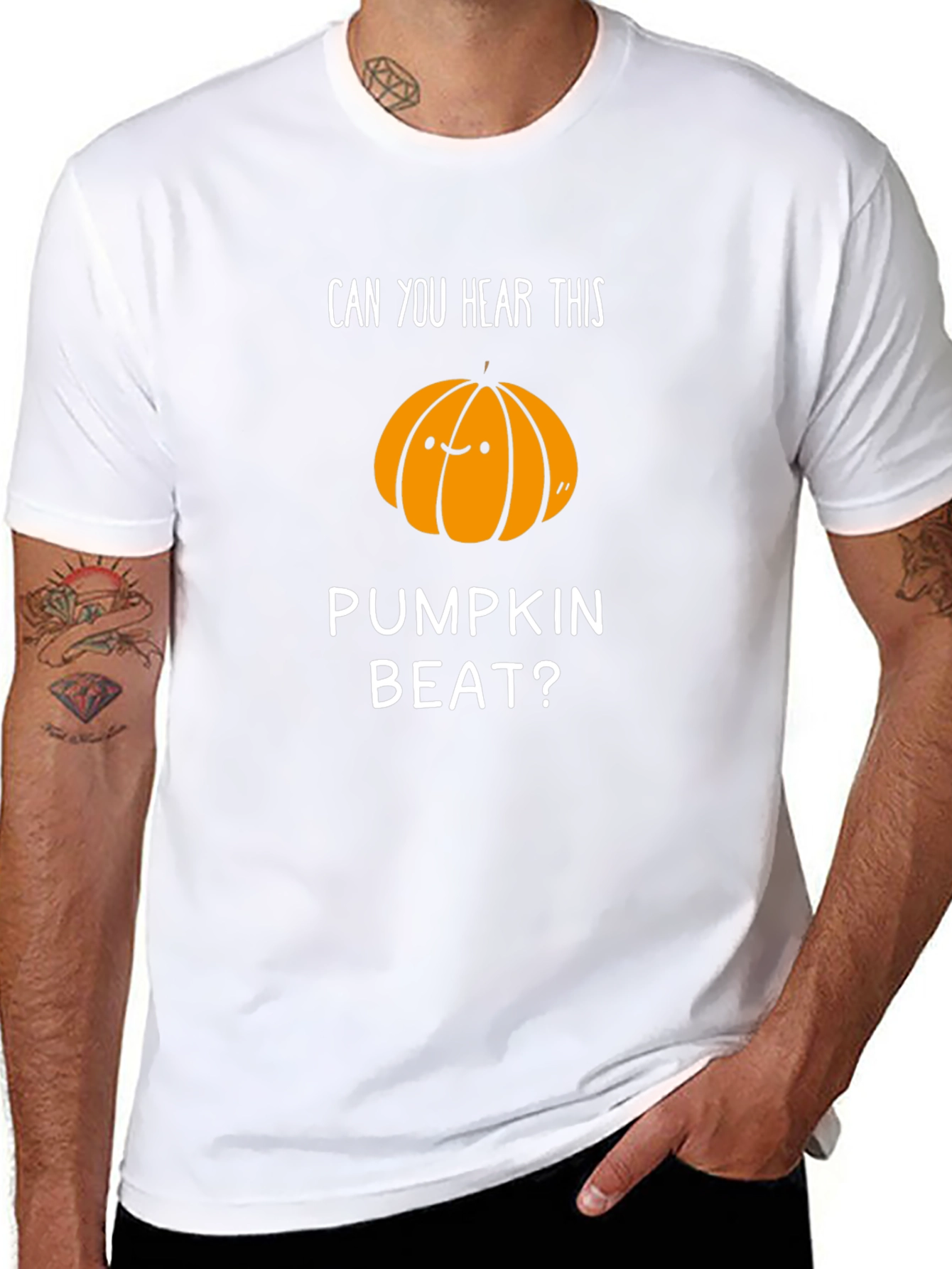 Pumpkin Beat Graphic Tee - Halloween Shirt