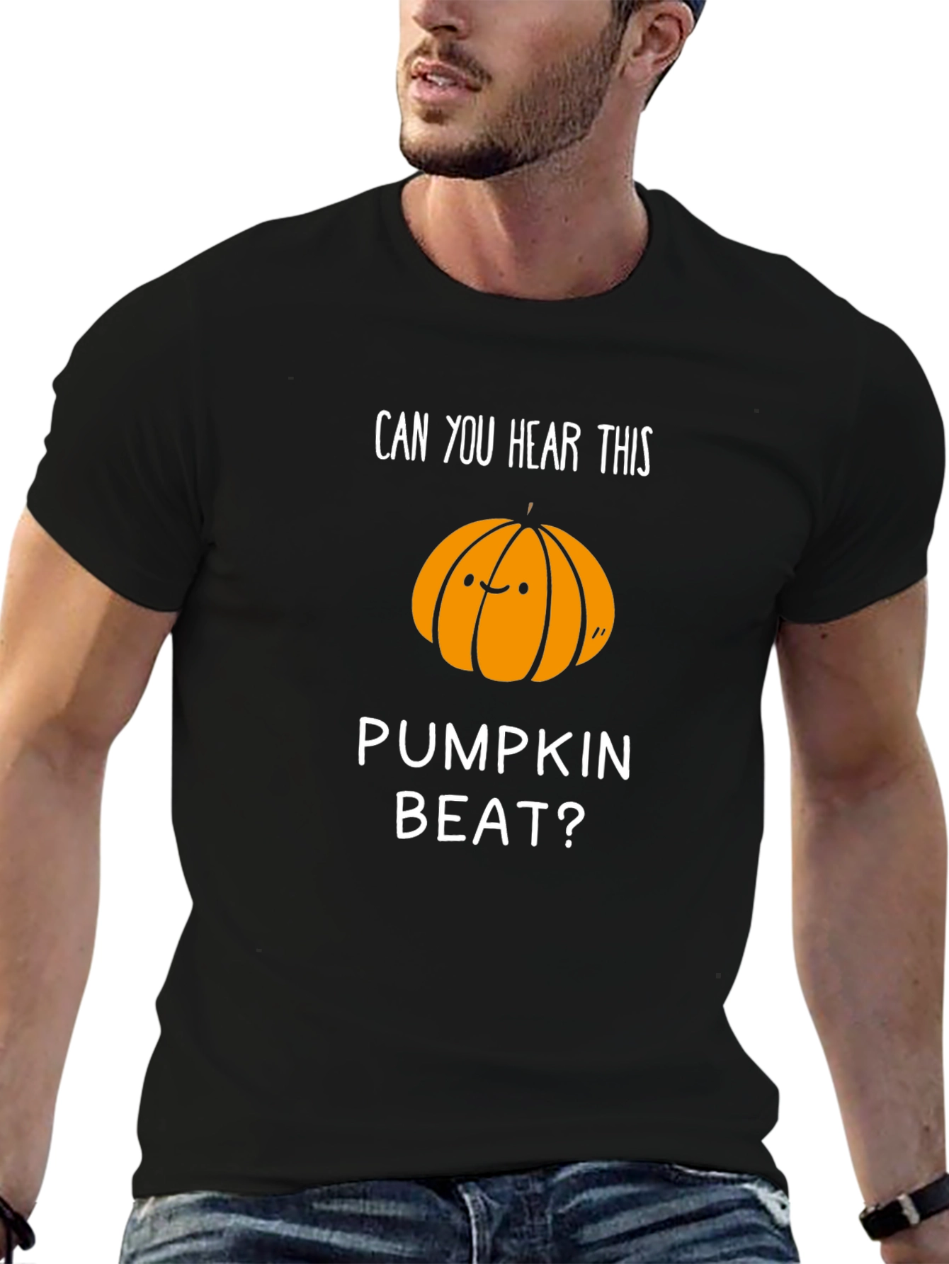 Pumpkin Beat Graphic Tee - Halloween Shirt