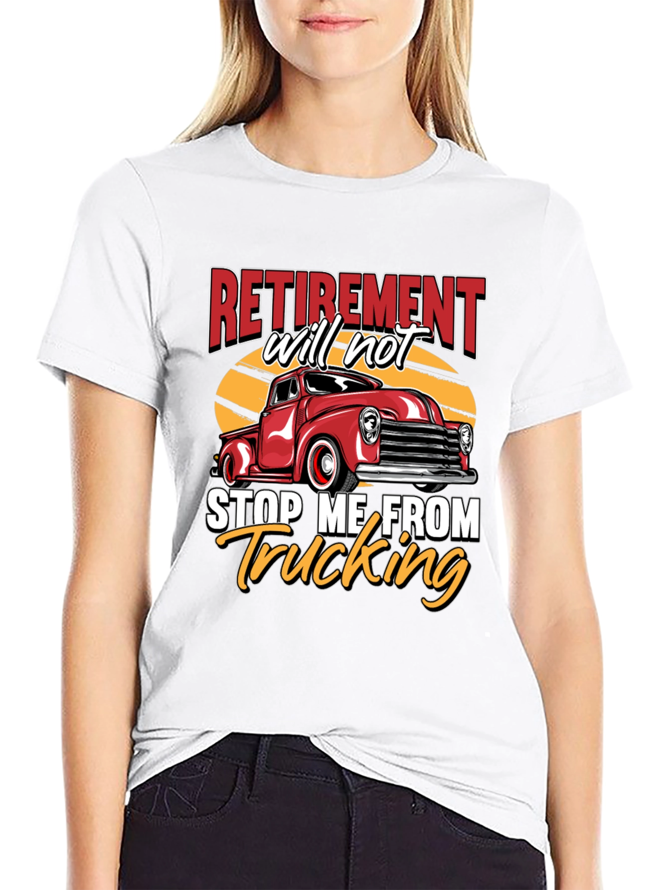 Retirement Trucking T-Shirt - Classic Truck Design
