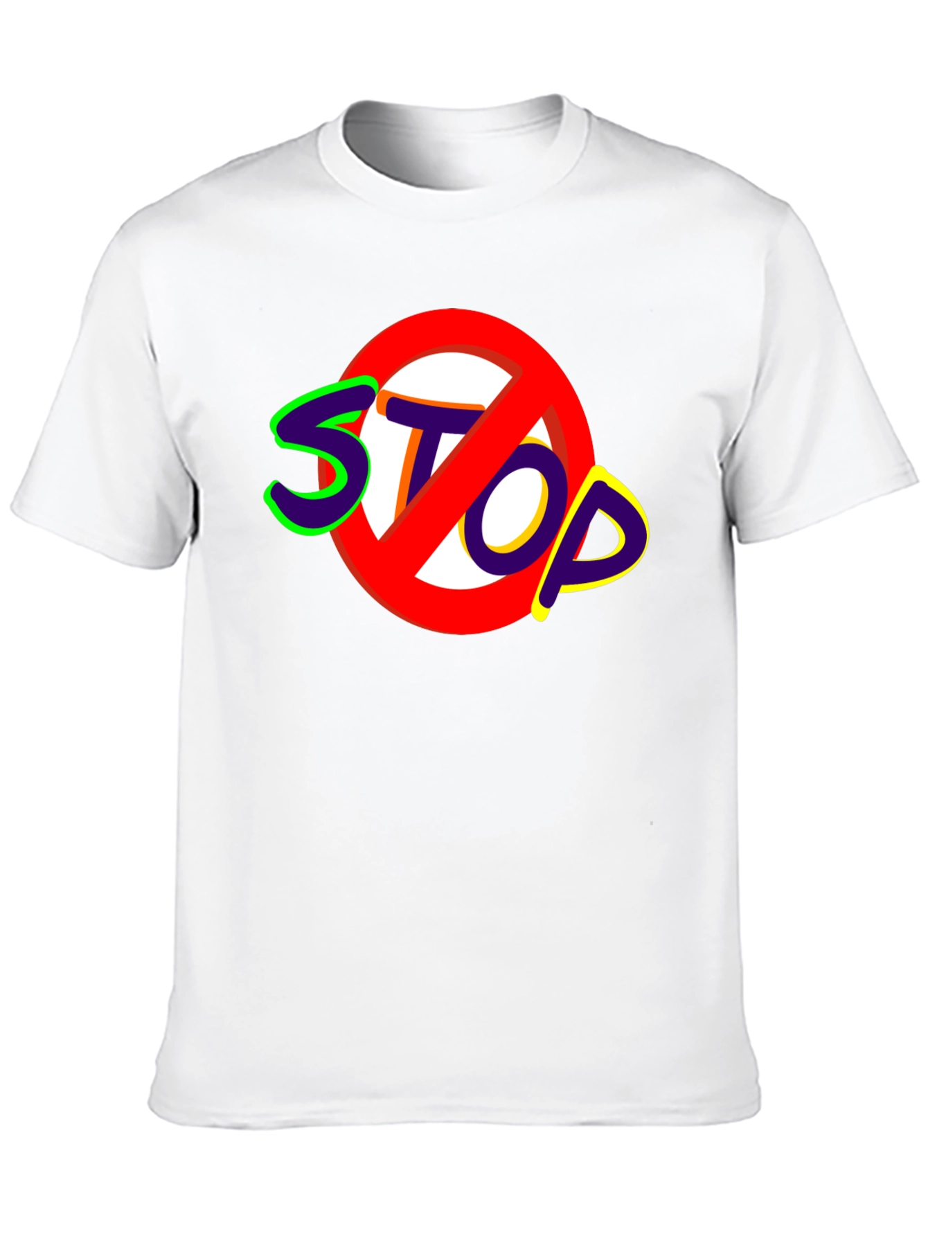 Stop Sign Graphic Tee - Bold Statement Shirt