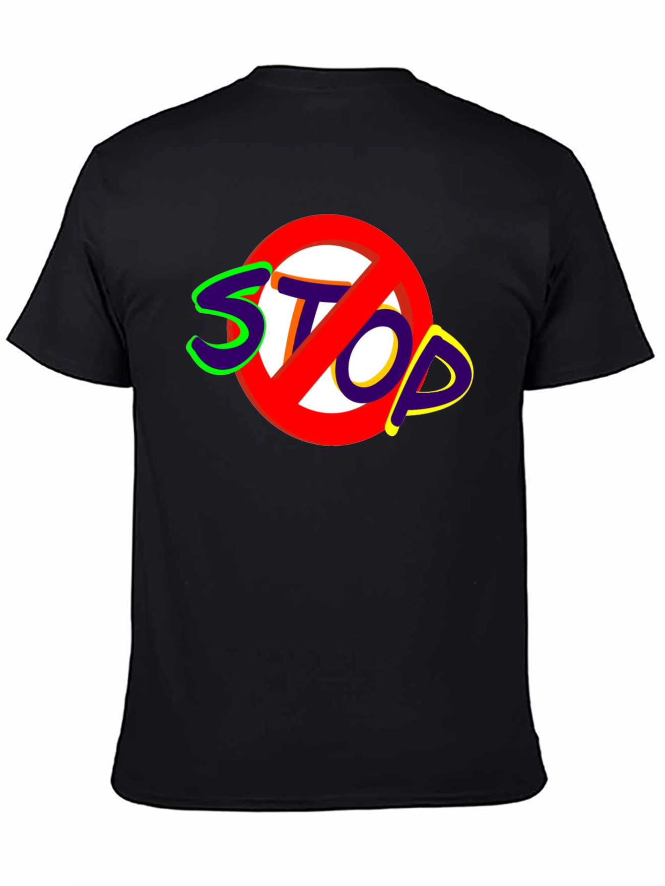 Stop Sign Graphic Tee - Bold Statement Shirt