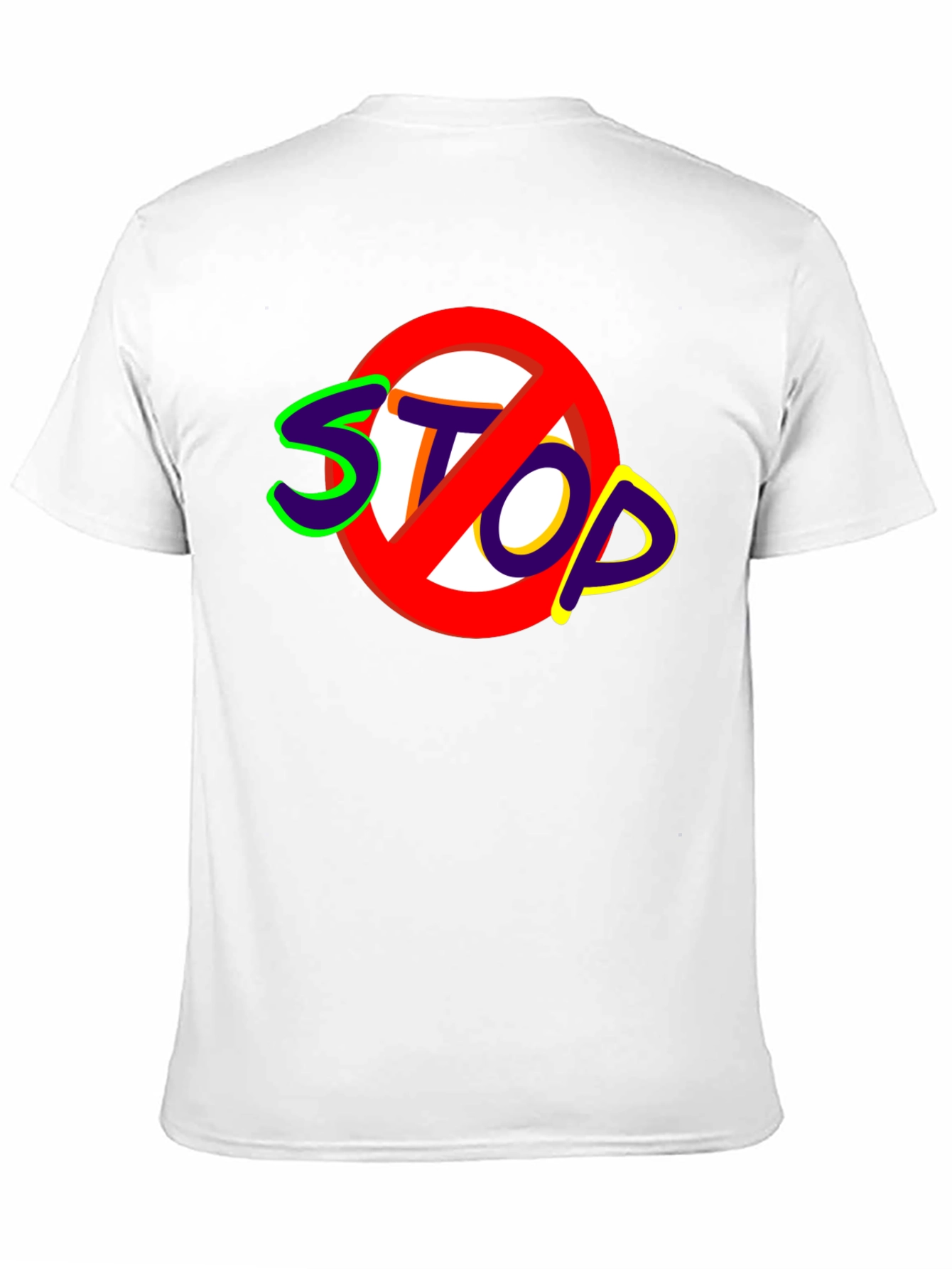 Stop Sign Graphic Tee - Bold Statement Shirt