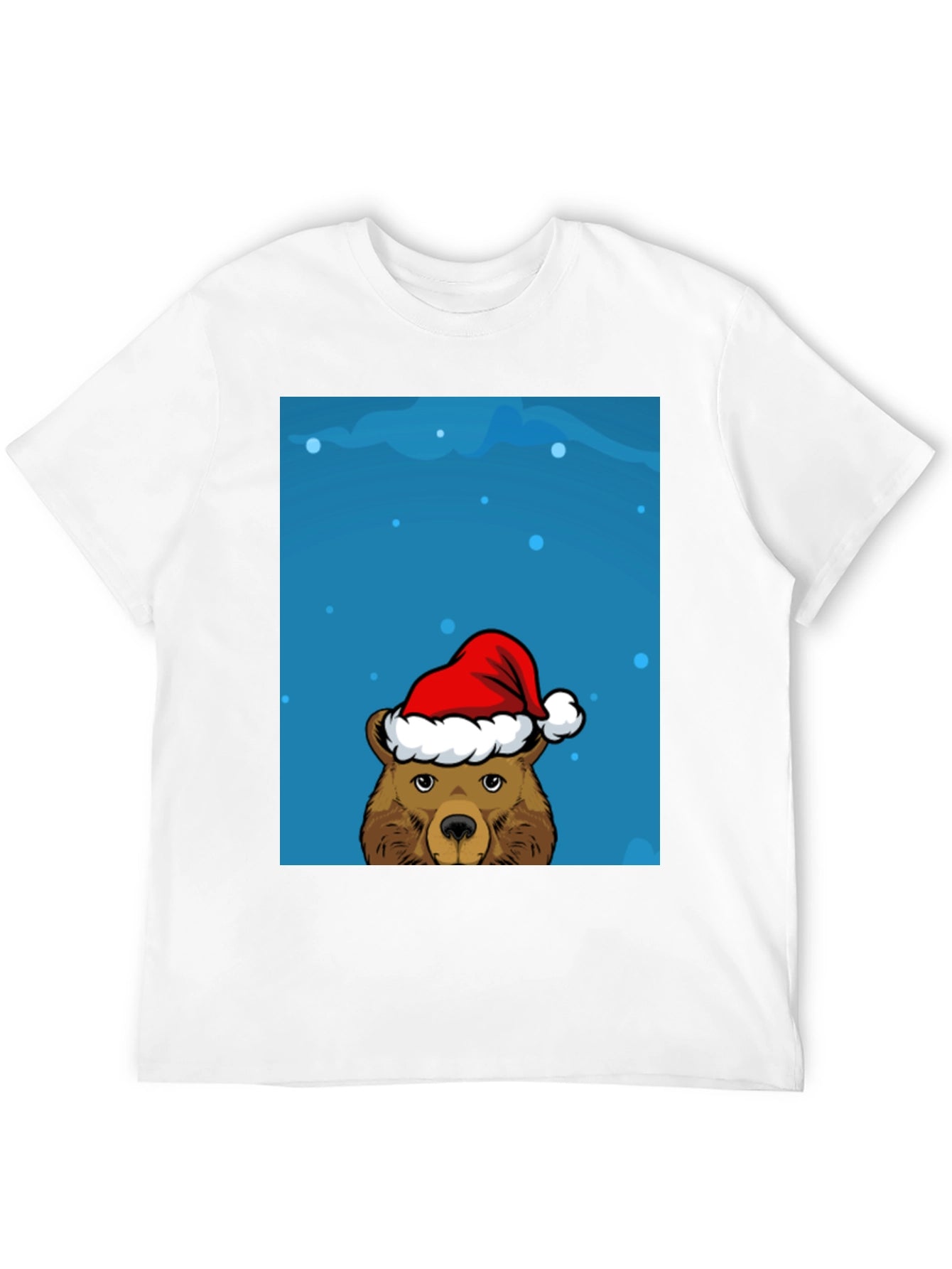 Festive Bear Graphic Tee - Holiday Cheer