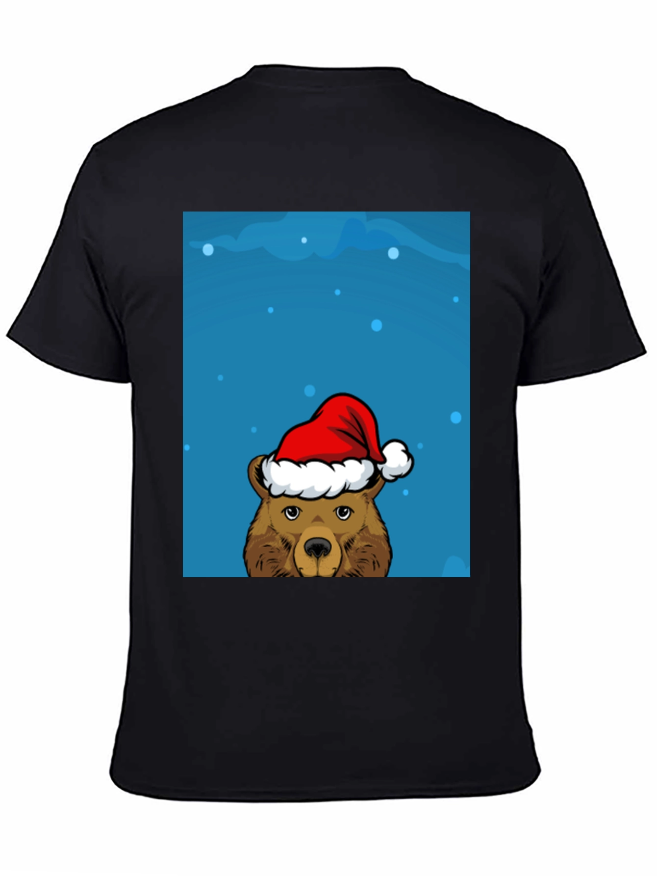 Festive Bear Graphic Tee - Holiday Cheer