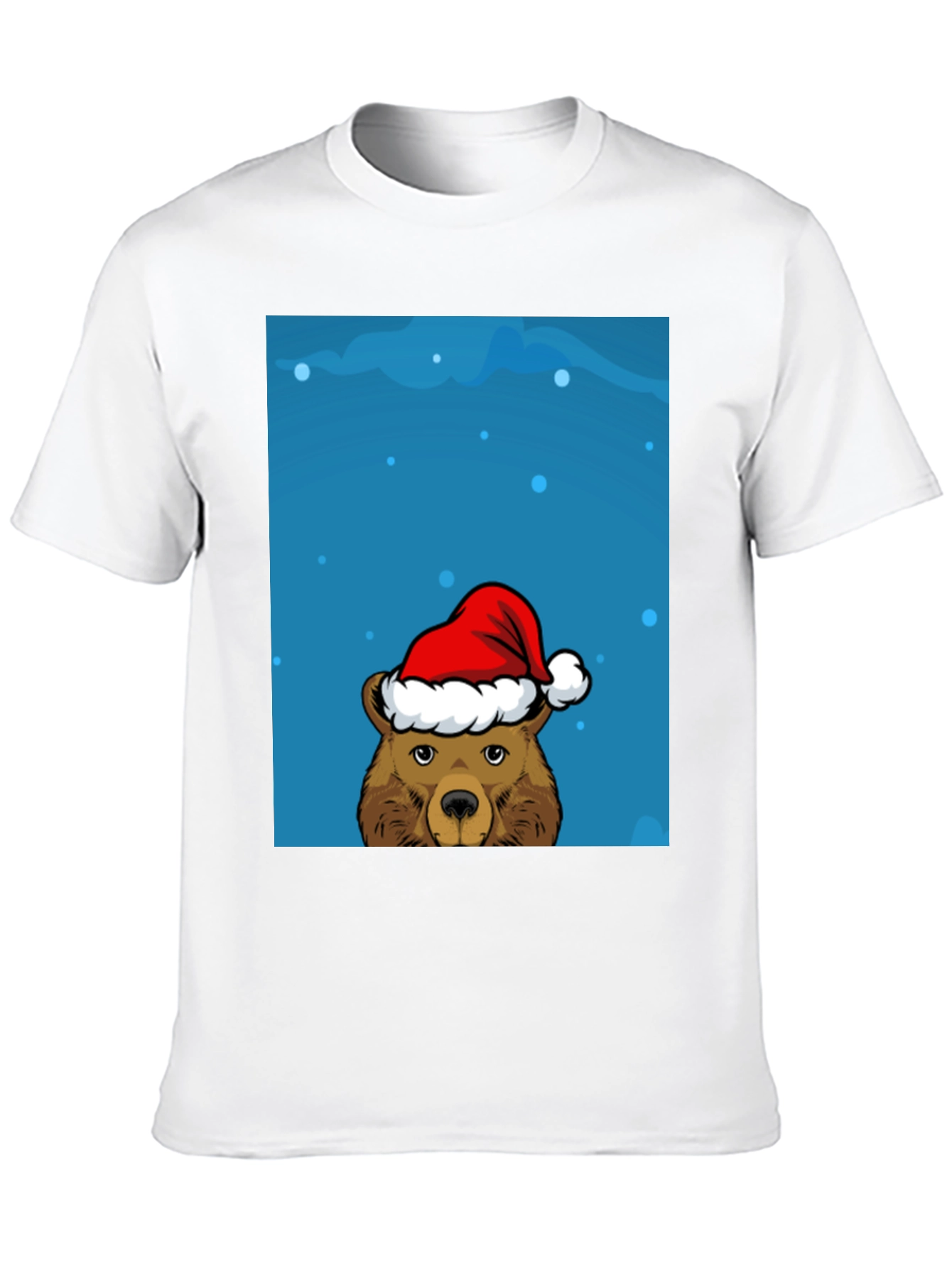 Festive Bear Graphic Tee - Holiday Cheer