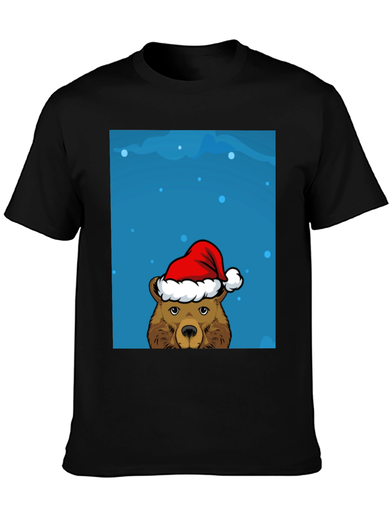 Festive Bear Graphic Tee - Holiday Cheer
