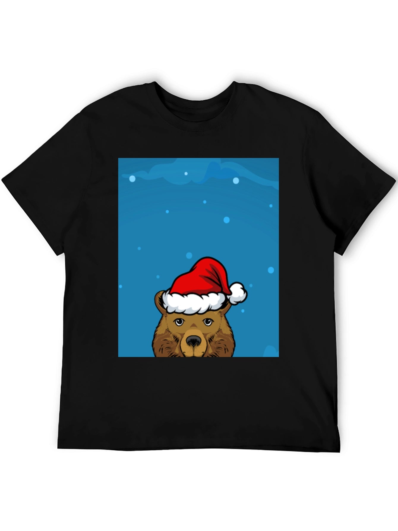Festive Bear Graphic Tee - Holiday Cheer