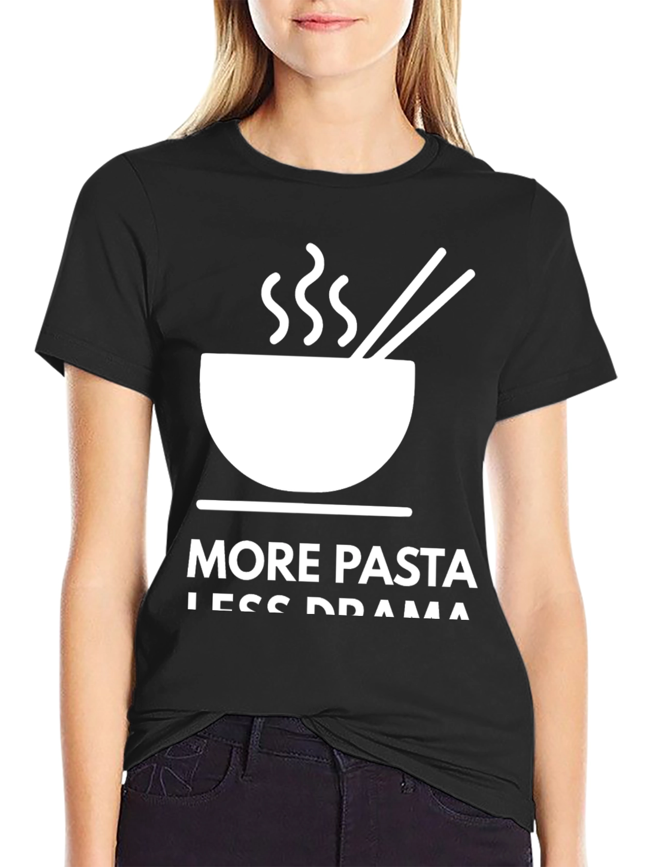 More Pasta Less Drama Graphic Tee
