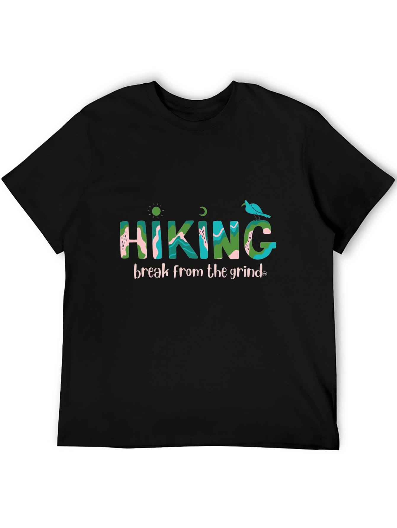 Hiking Break Black T-Shirt