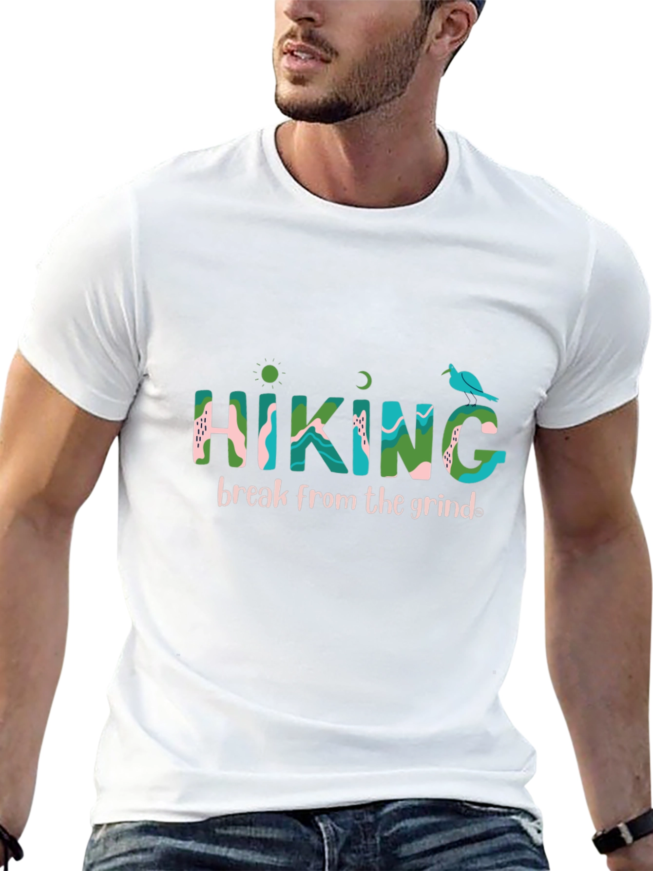 Hiking Break Black T-Shirt