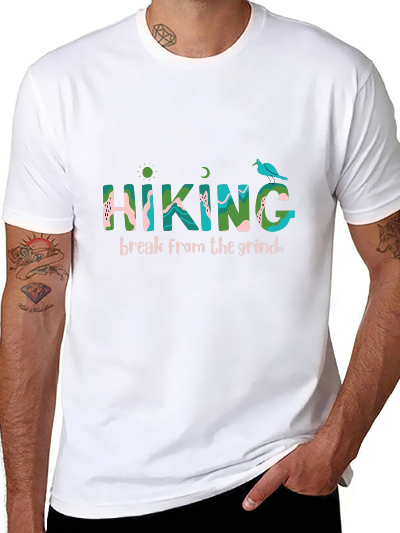 Hiking Break Black T-Shirt