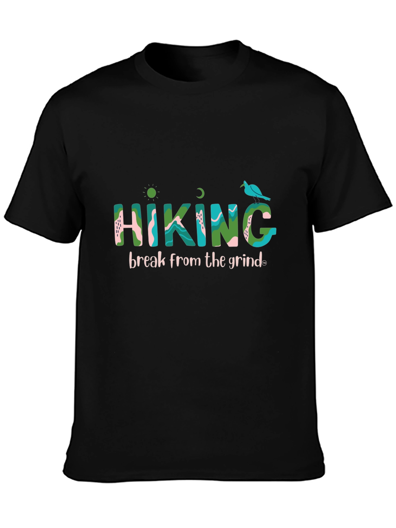 Hiking Break Black T-Shirt