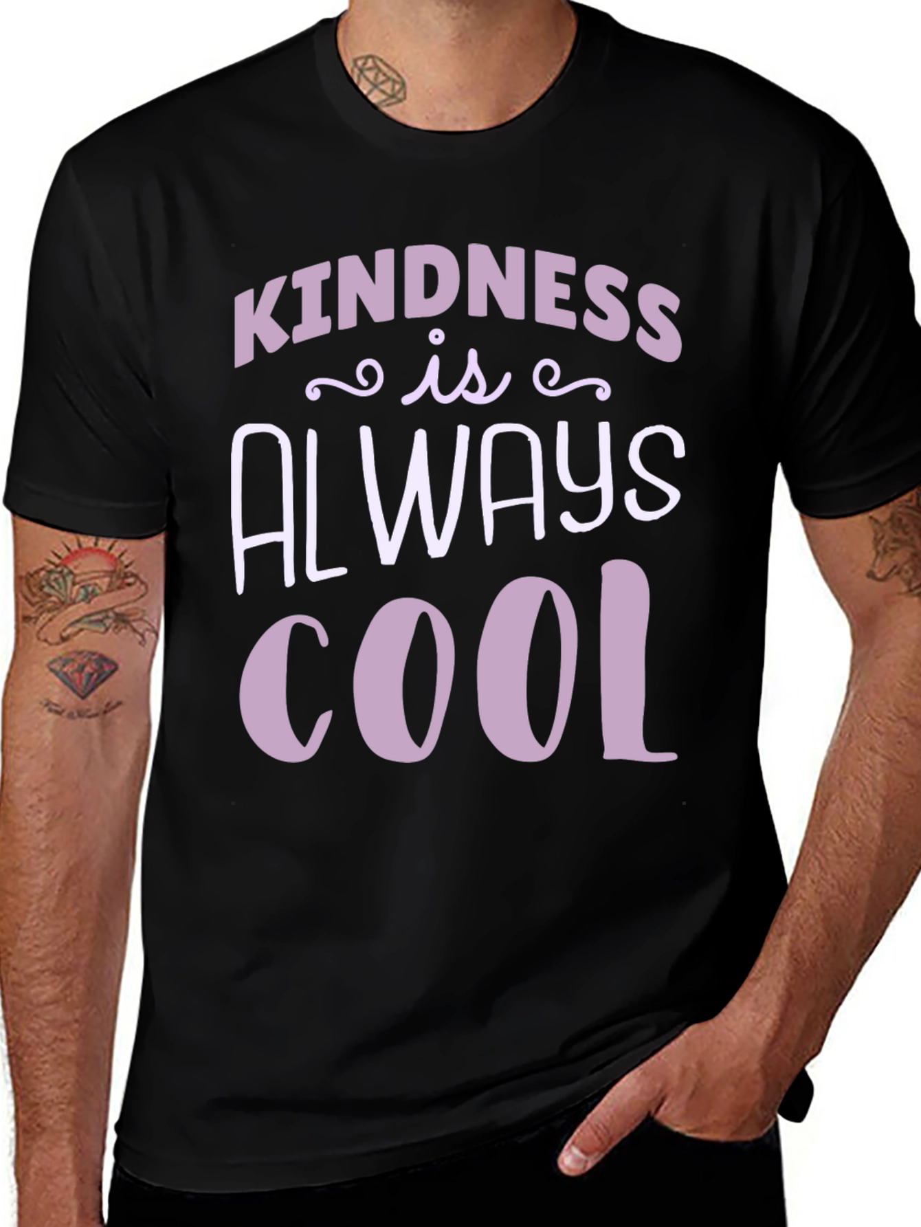 Kindness Is Always Cool Black T-Shirt