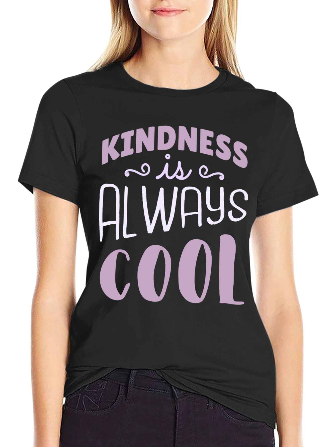 Kindness Is Always Cool Black T-Shirt