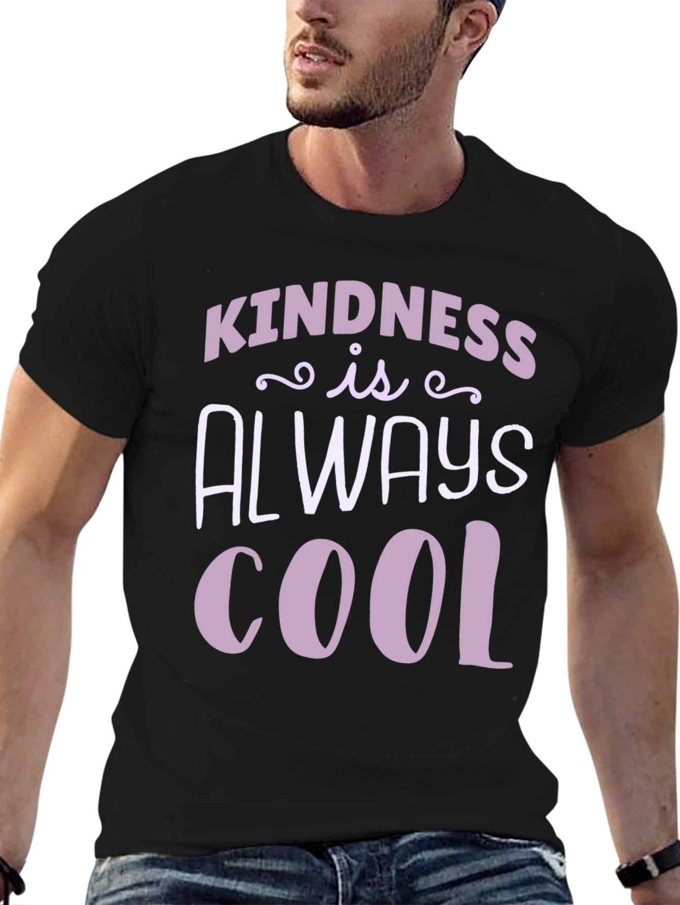 Kindness Is Always Cool Black T-Shirt
