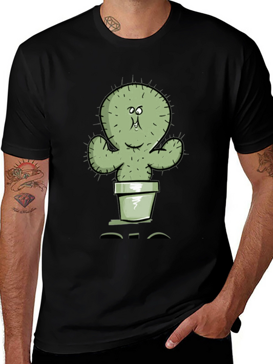 Funny Cartoon Cactus T-Shirt