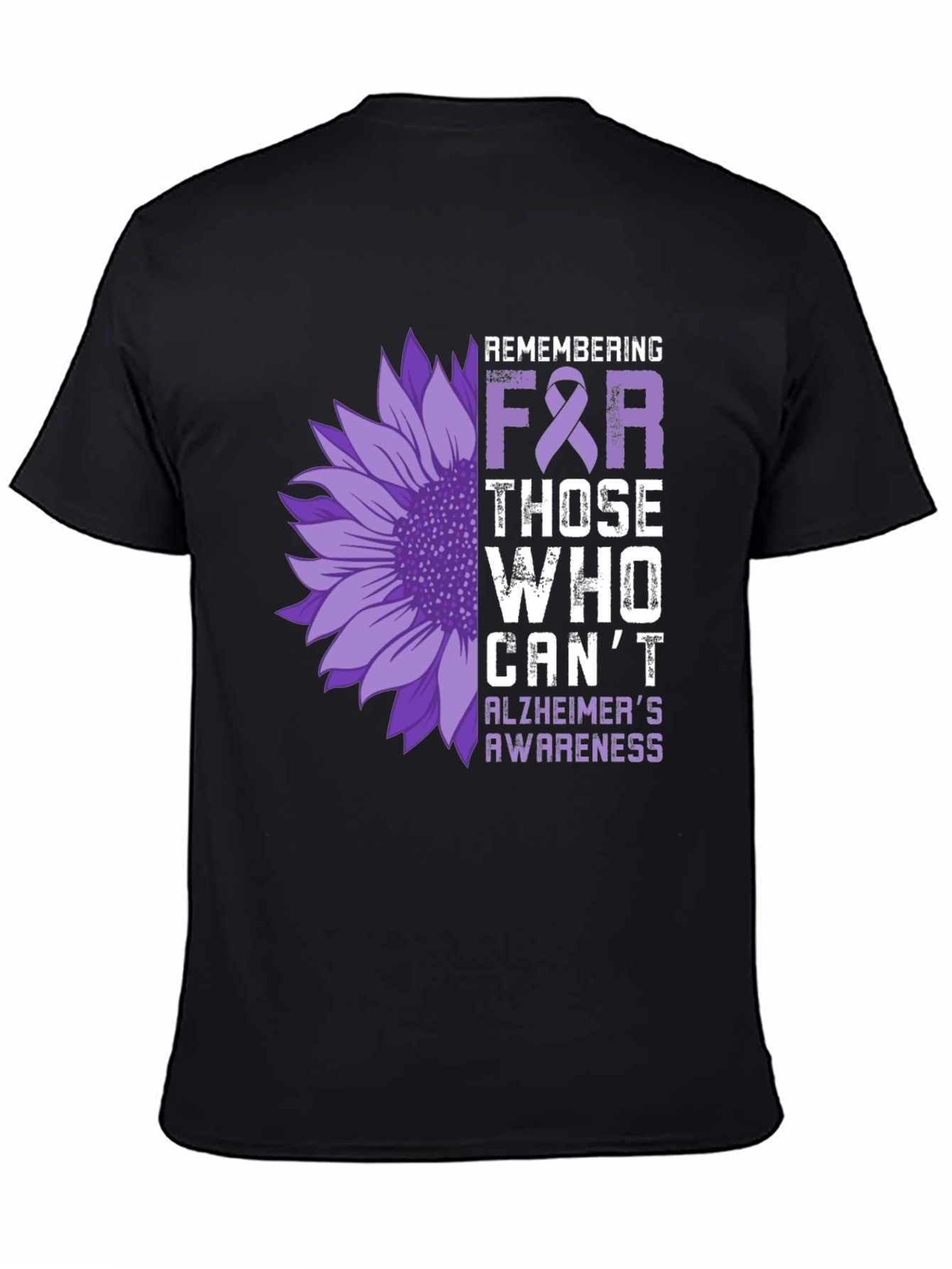 Alzheimers Awareness Sunflower T-Shirt