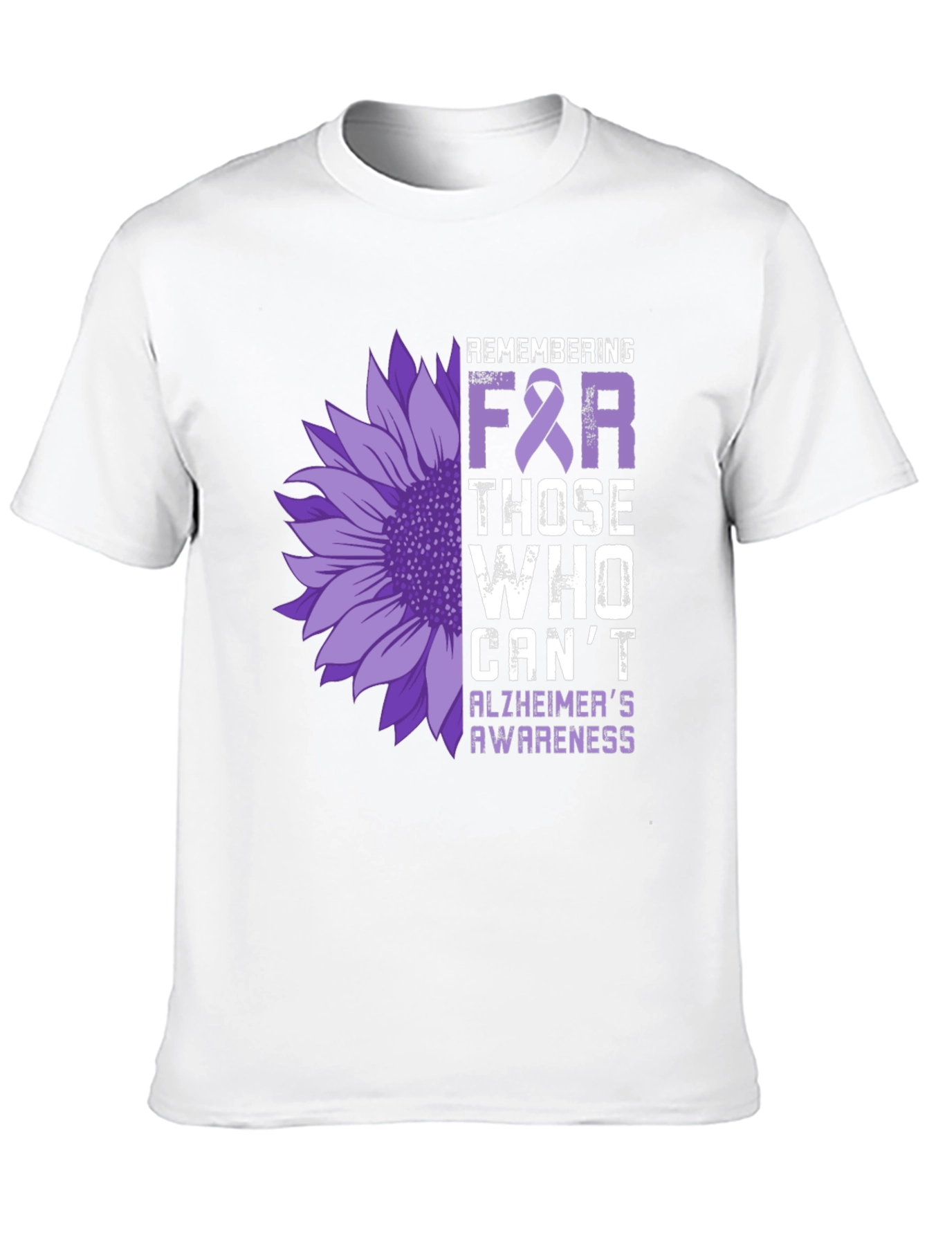 Alzheimers Awareness Sunflower T-Shirt