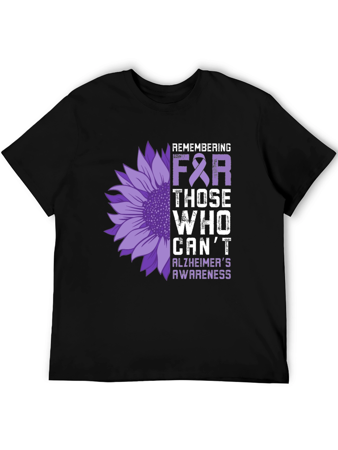 Alzheimers Awareness Sunflower T-Shirt