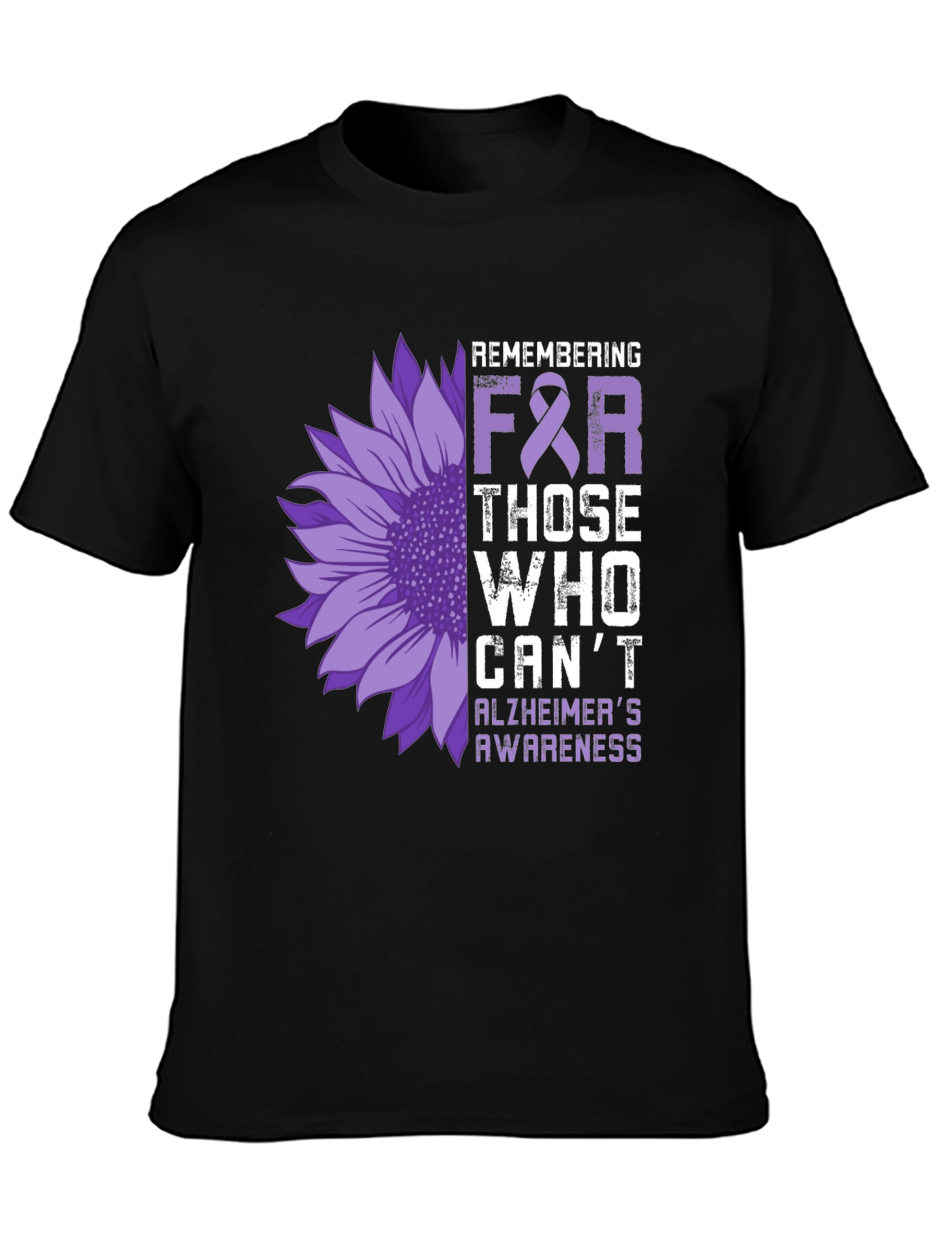Alzheimers Awareness Sunflower T-Shirt