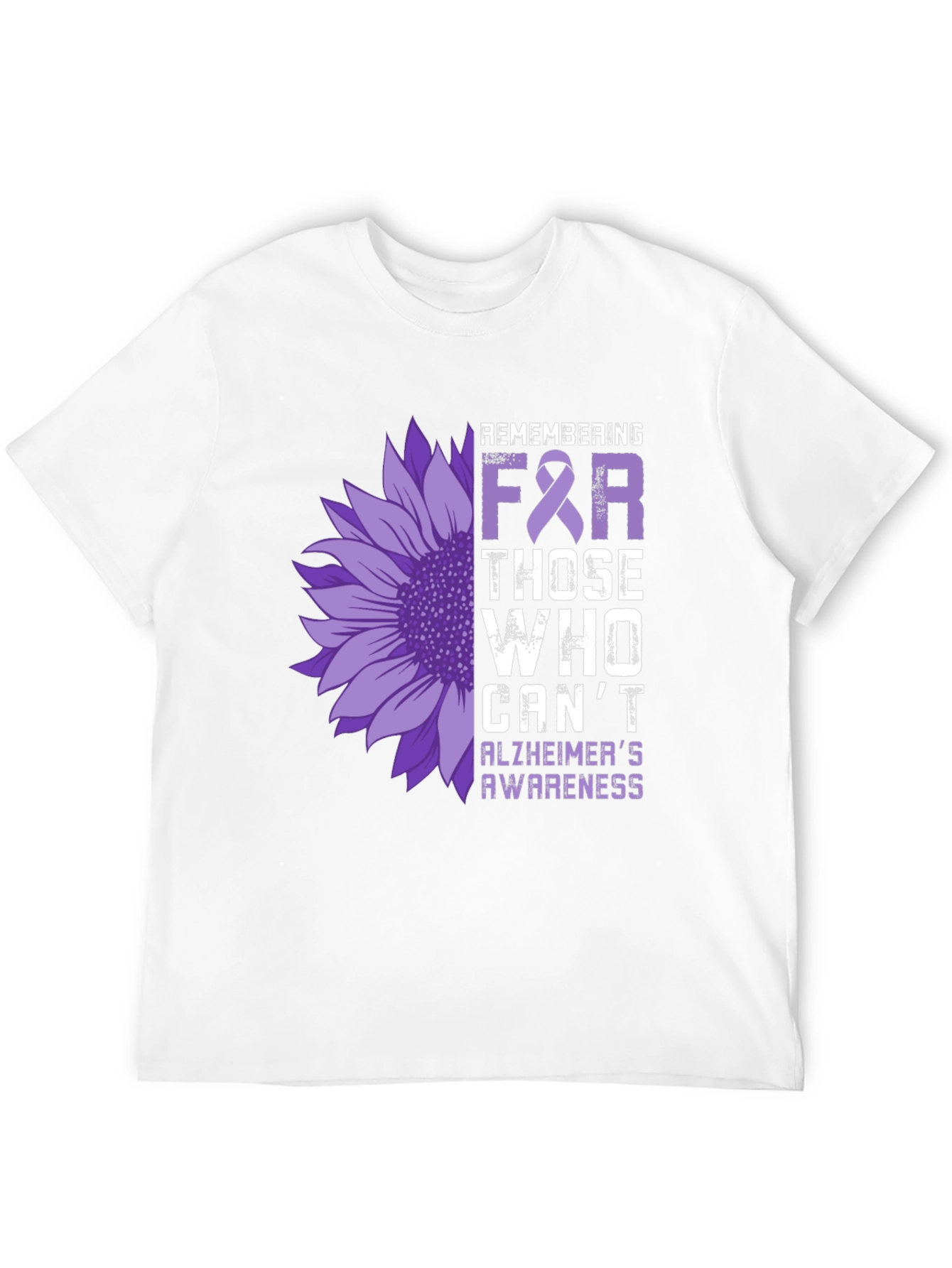 Alzheimers Awareness Sunflower T-Shirt