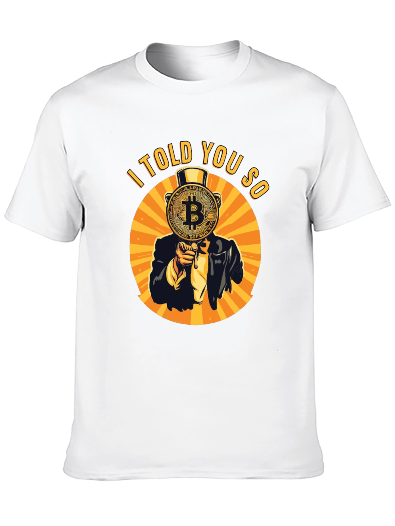 Bitcoin I Told You So Graphic Tee - Black