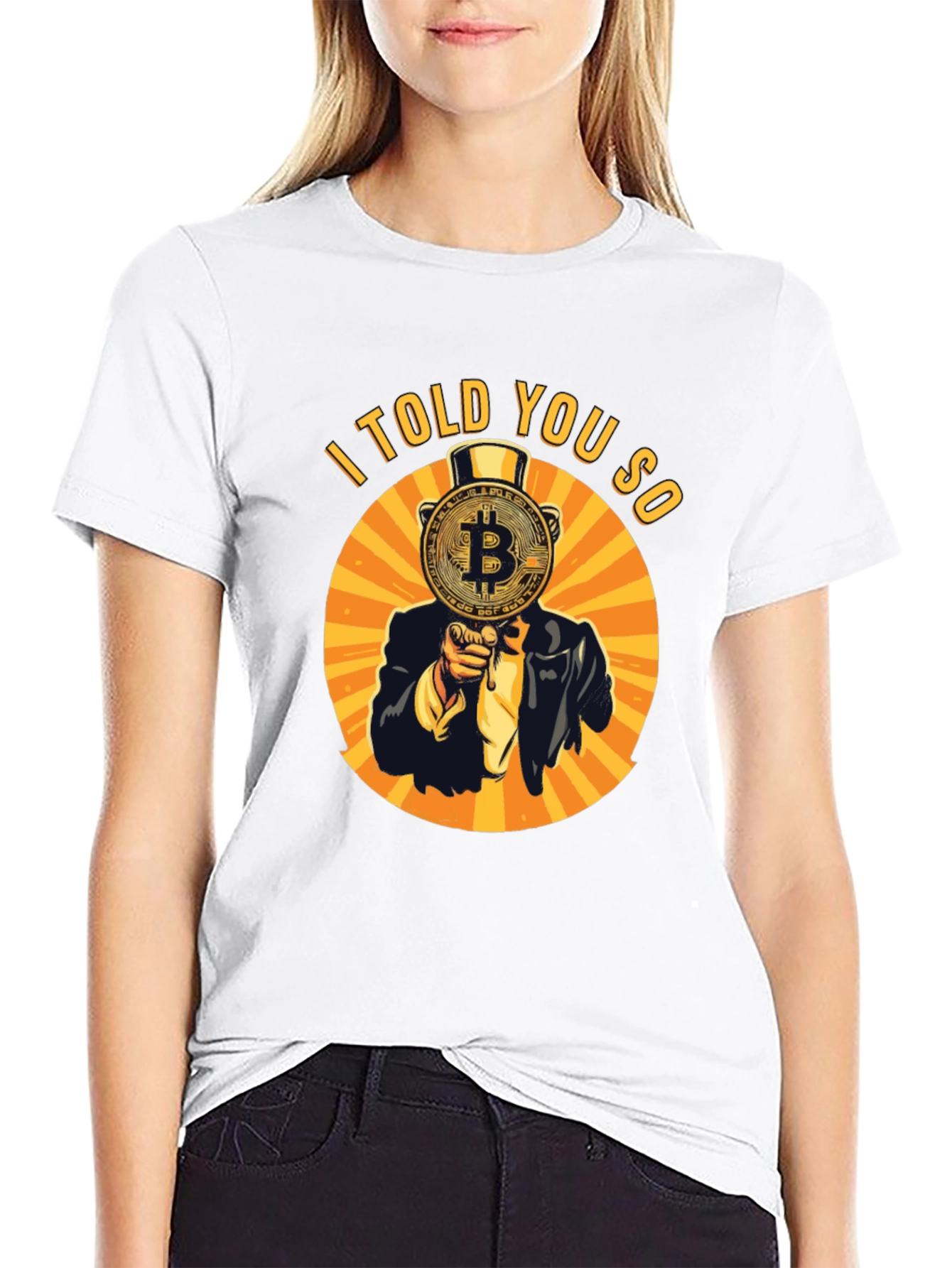Bitcoin I Told You So Graphic Tee - Black