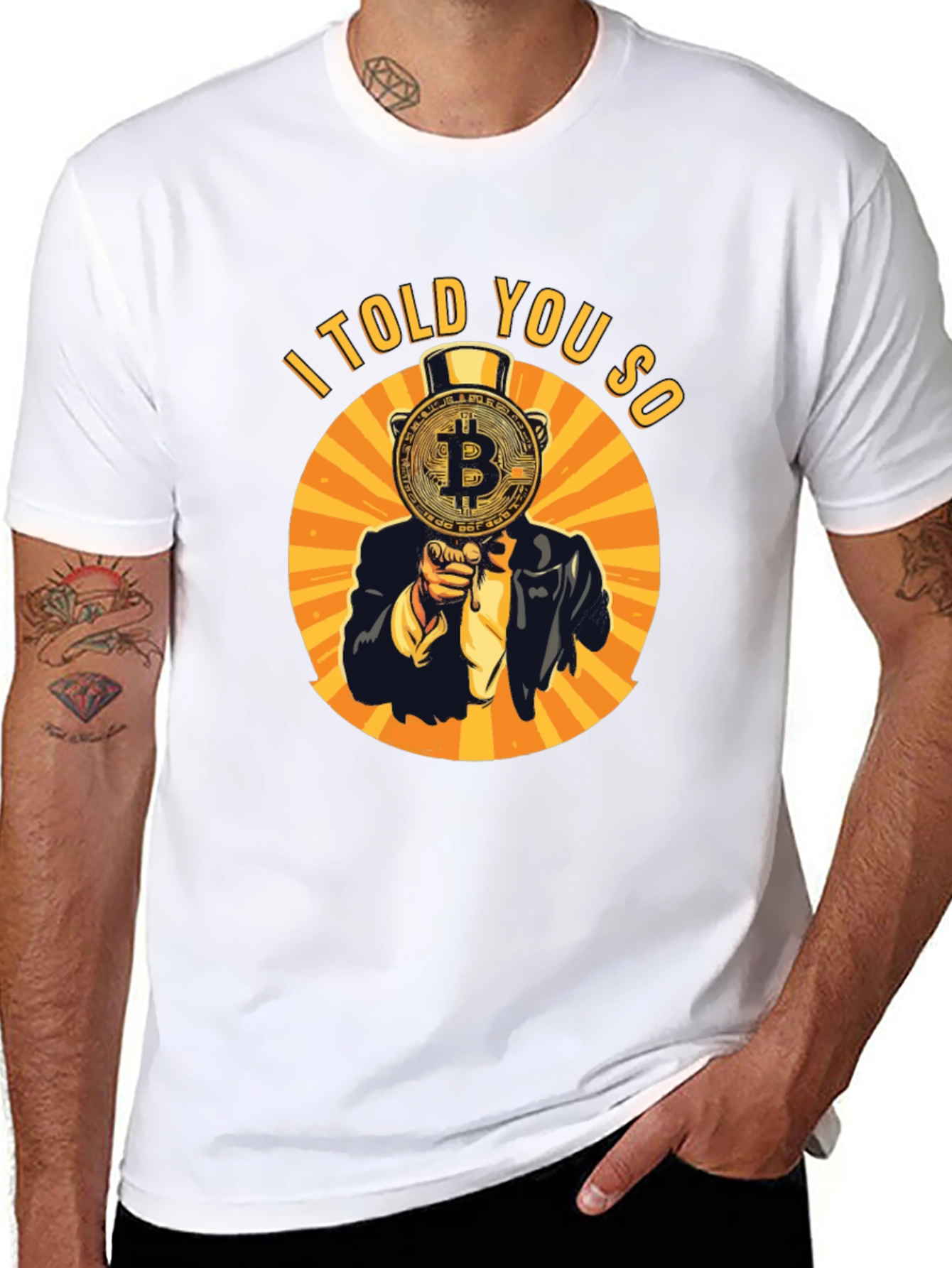 Bitcoin I Told You So Graphic Tee - Black