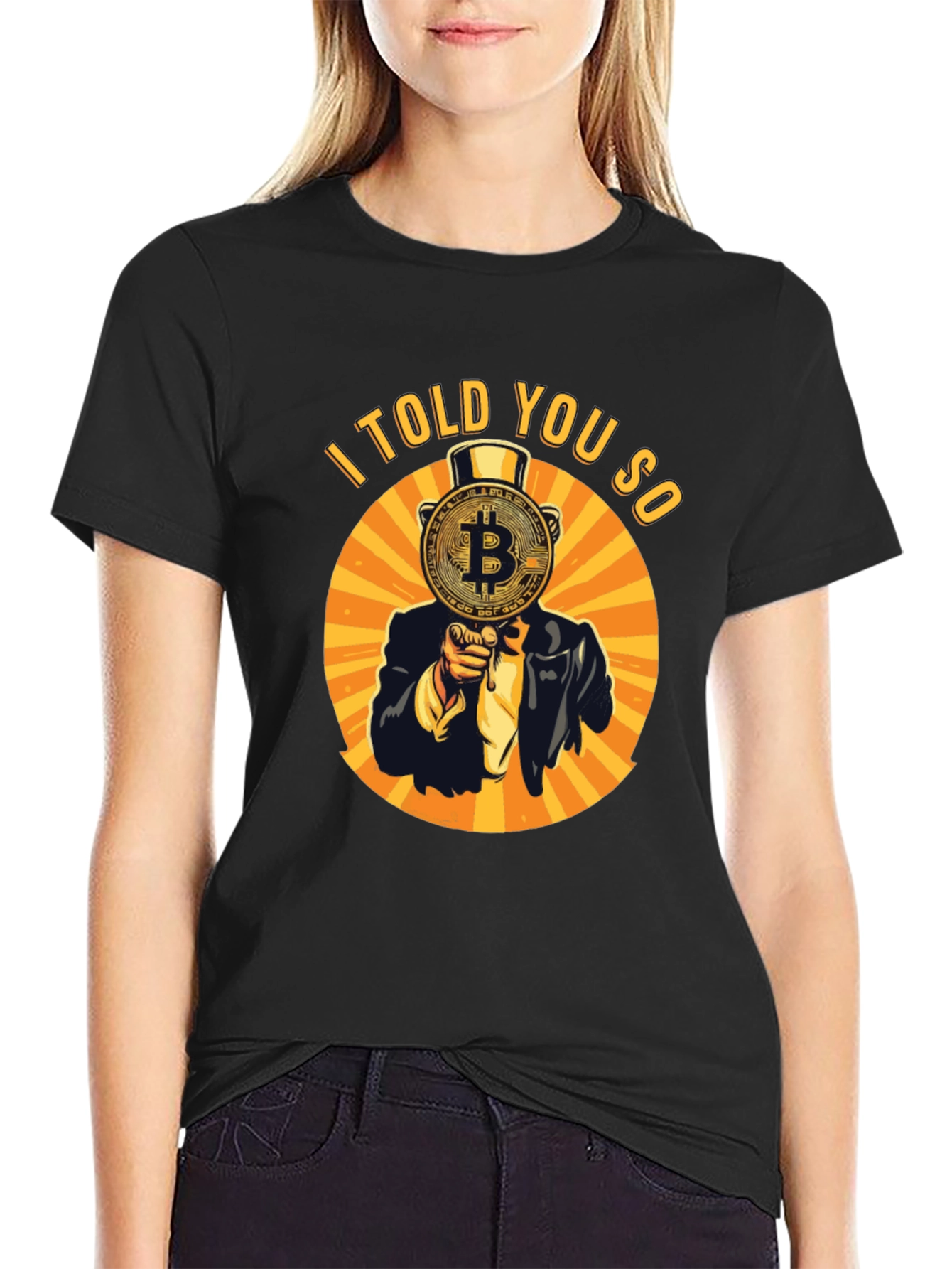 Bitcoin I Told You So Graphic Tee - Black