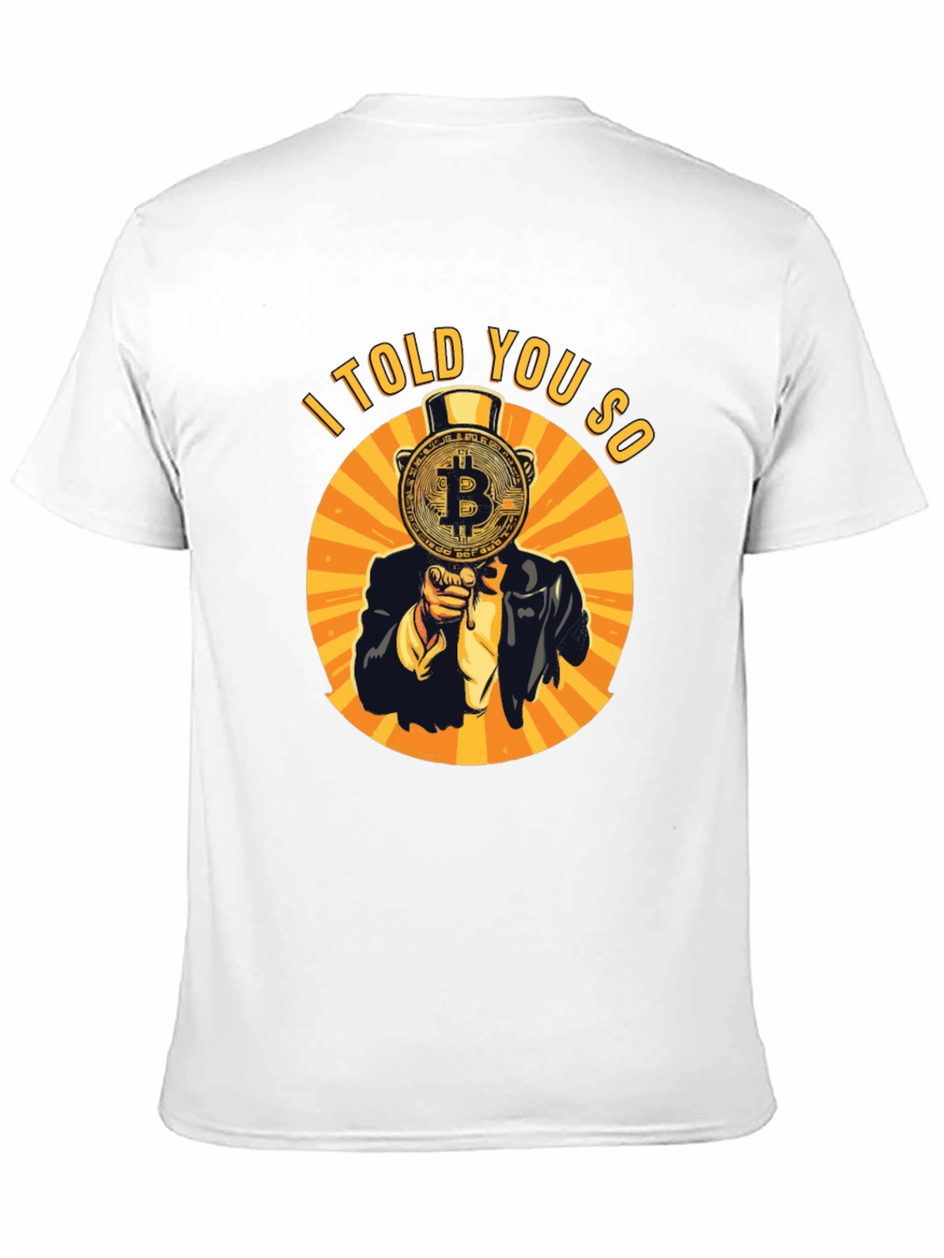 Bitcoin I Told You So Graphic Tee - Black