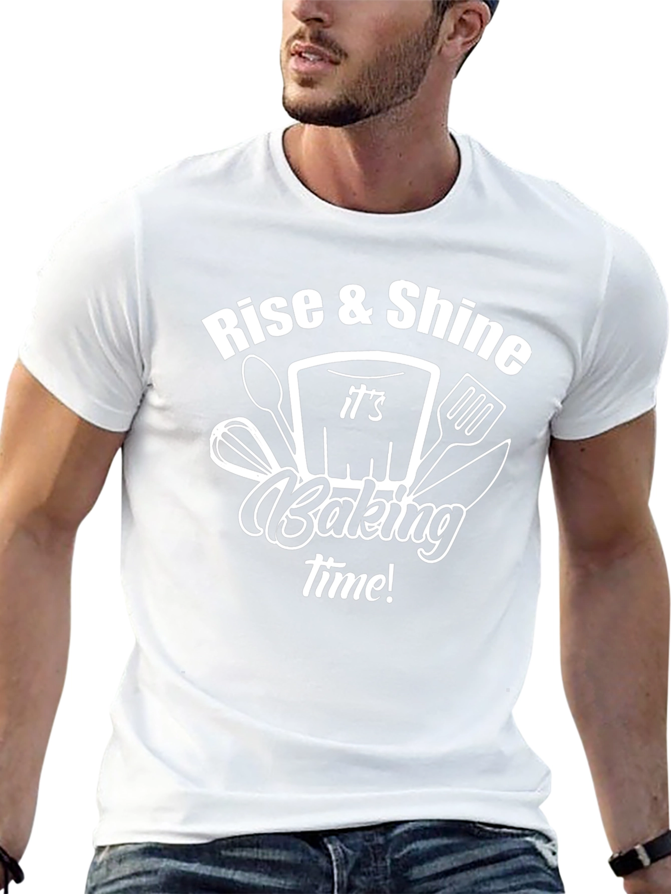 Rise & Shine Baking Time Black T-Shirt