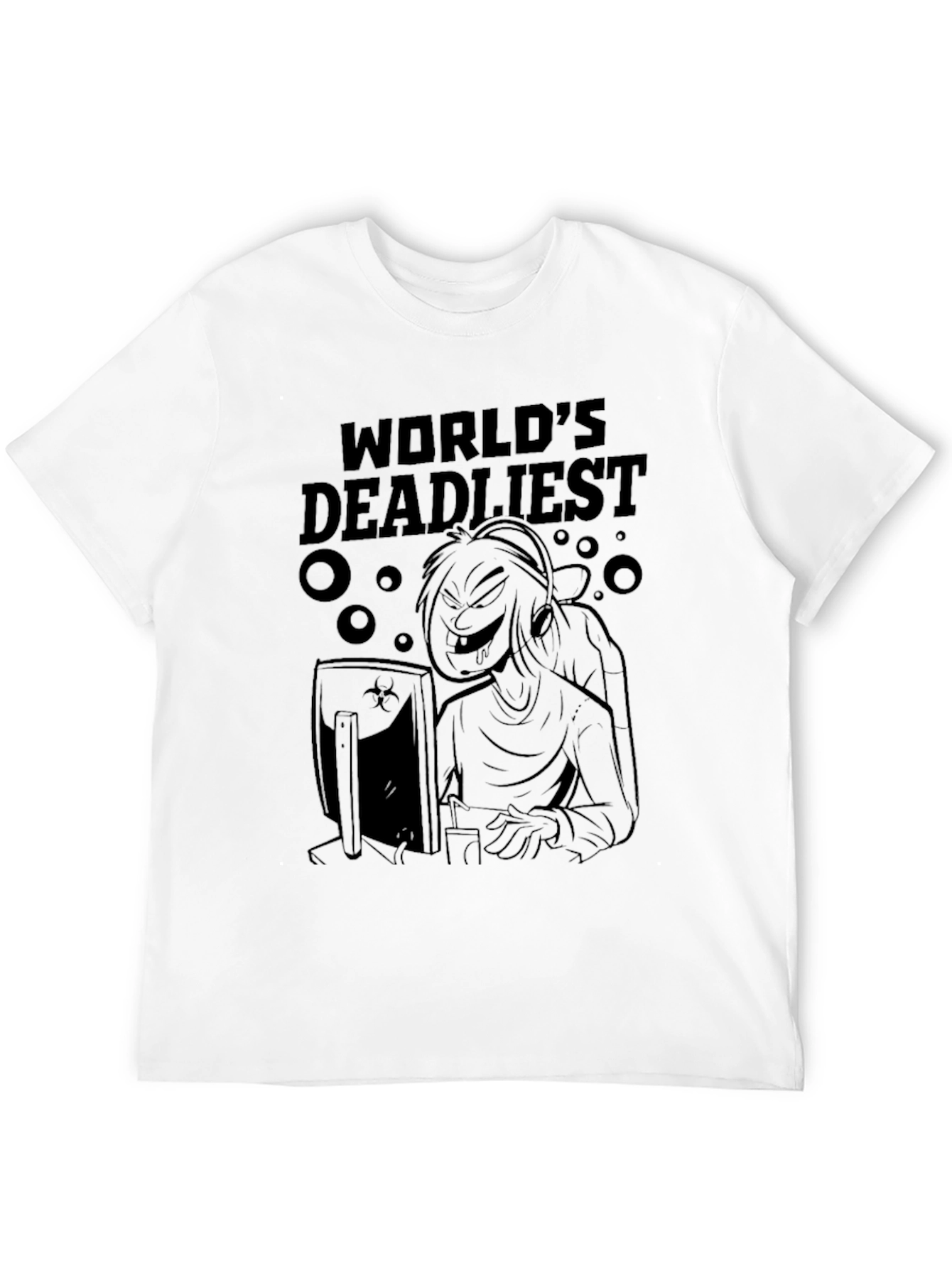 Worlds Deadliest Gamer T-Shirt - Black Graphic Tee