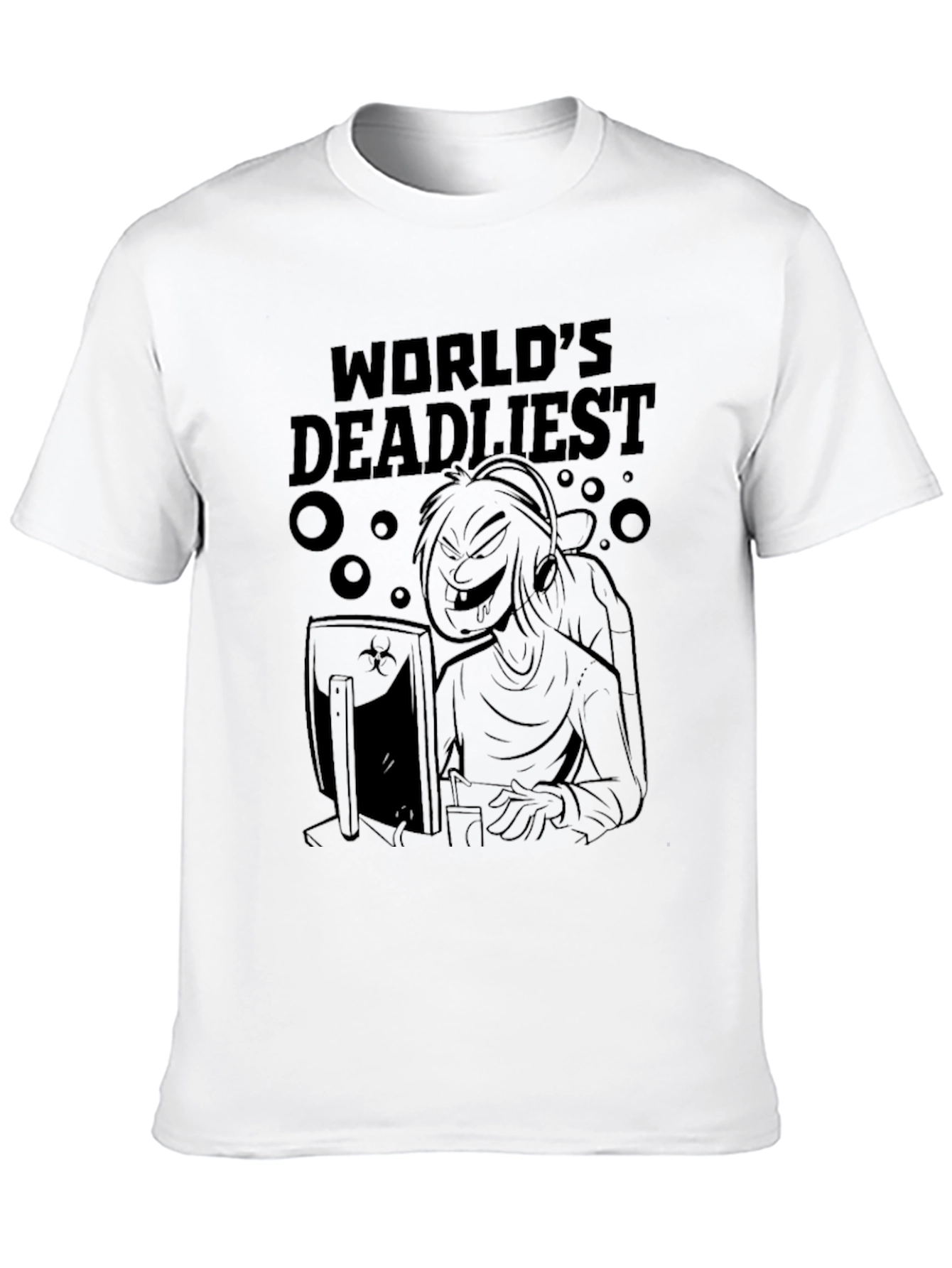 Worlds Deadliest Gamer T-Shirt - Black Graphic Tee
