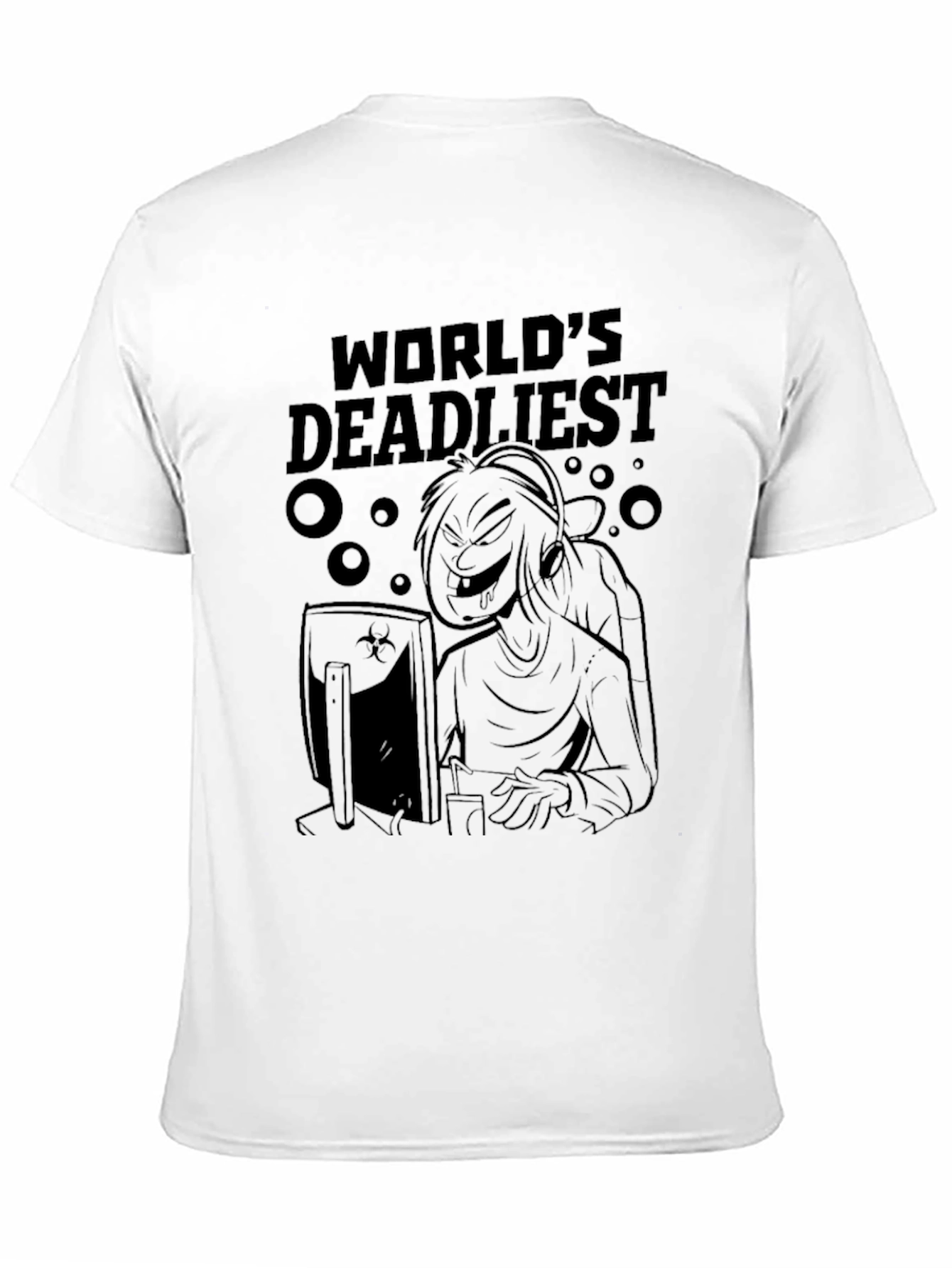 Worlds Deadliest Gamer T-Shirt - Black Graphic Tee