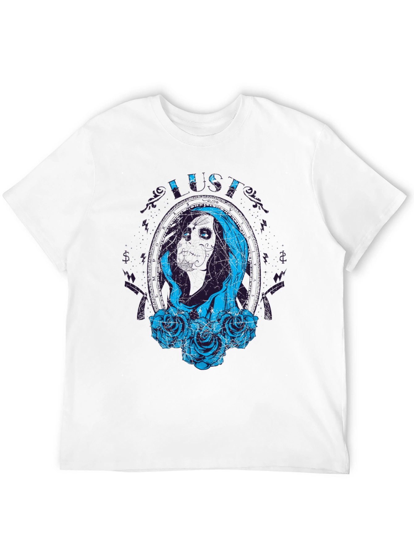 Sugar Skull Lady Black Tee