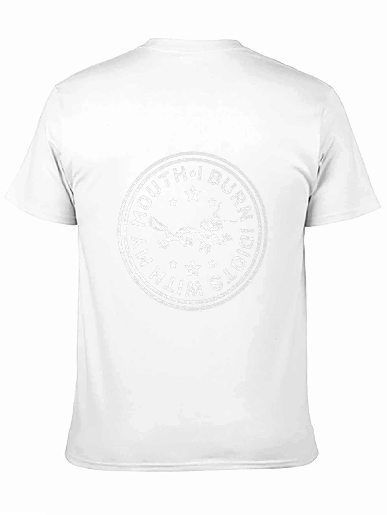 Dragon Graphic Tee - Burn Idiots With My Mouth