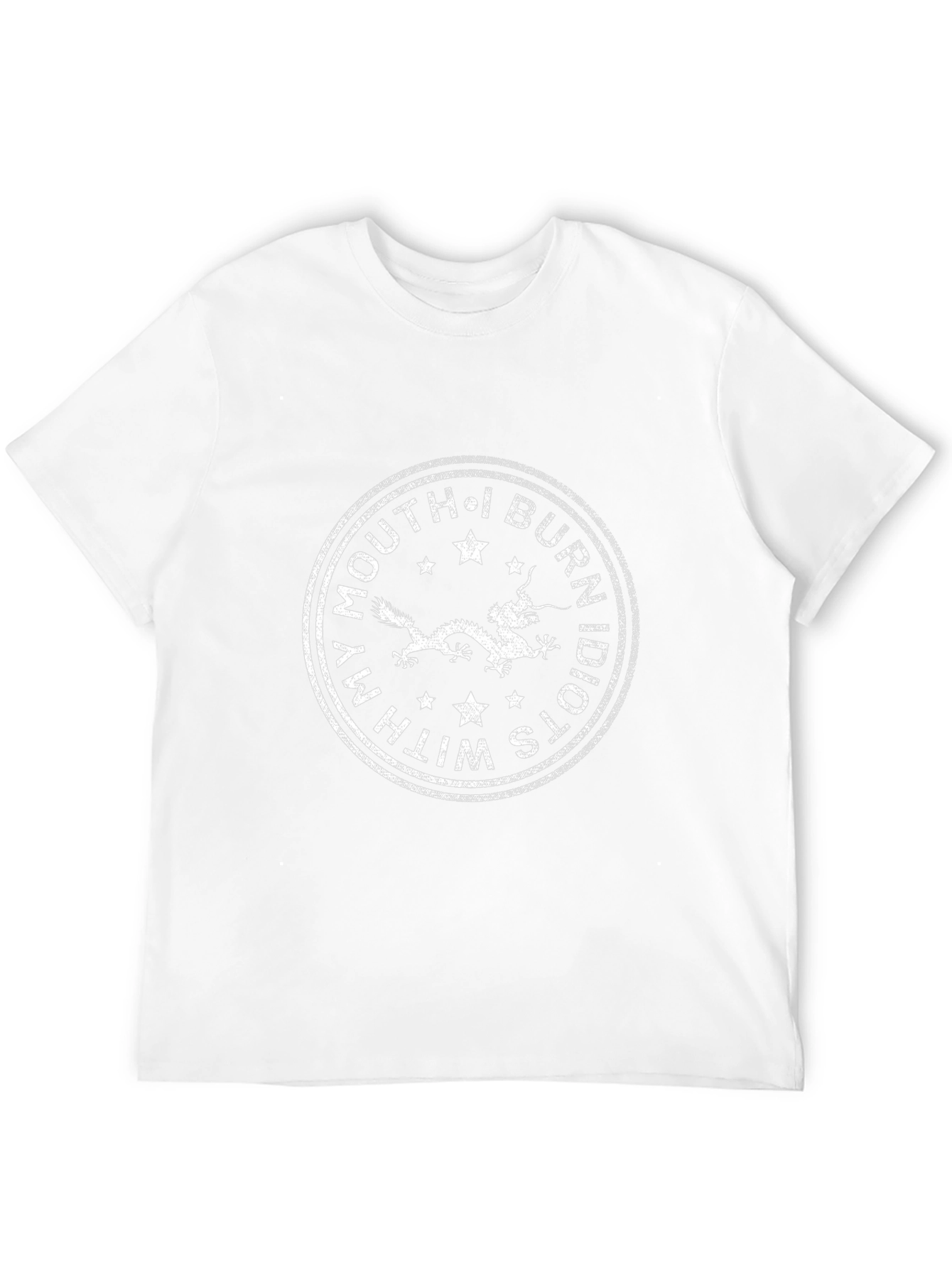 Dragon Graphic Tee - Burn Idiots With My Mouth