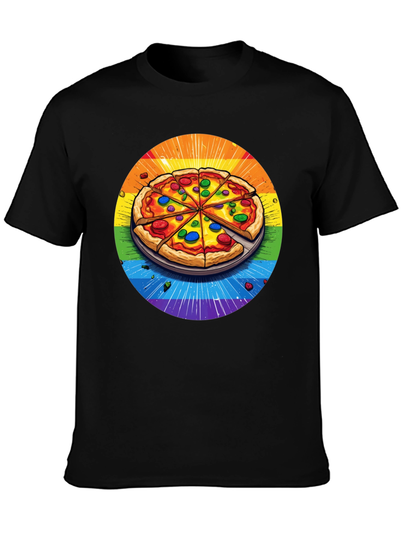 Rainbow Pizza T-Shirt