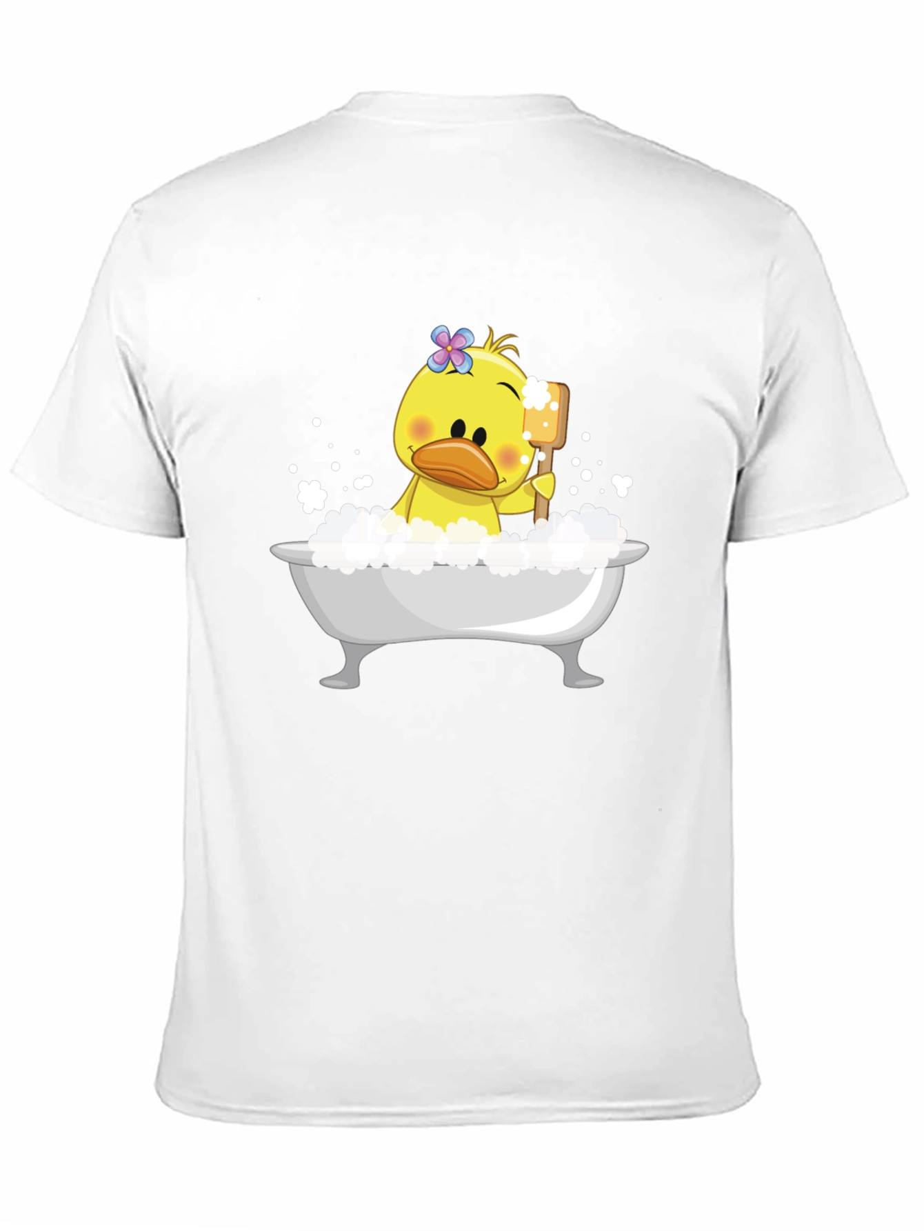 Duck in Tub Graphic Tee - Black Cotton T-Shirt