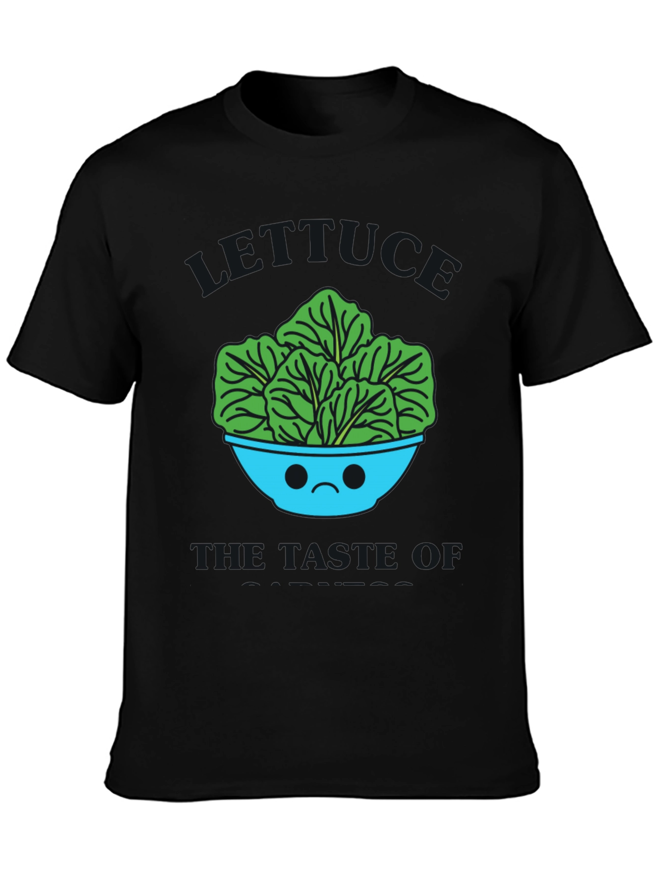 Sad Salad Bowl Graphic Tee - Quirky T-Shirt