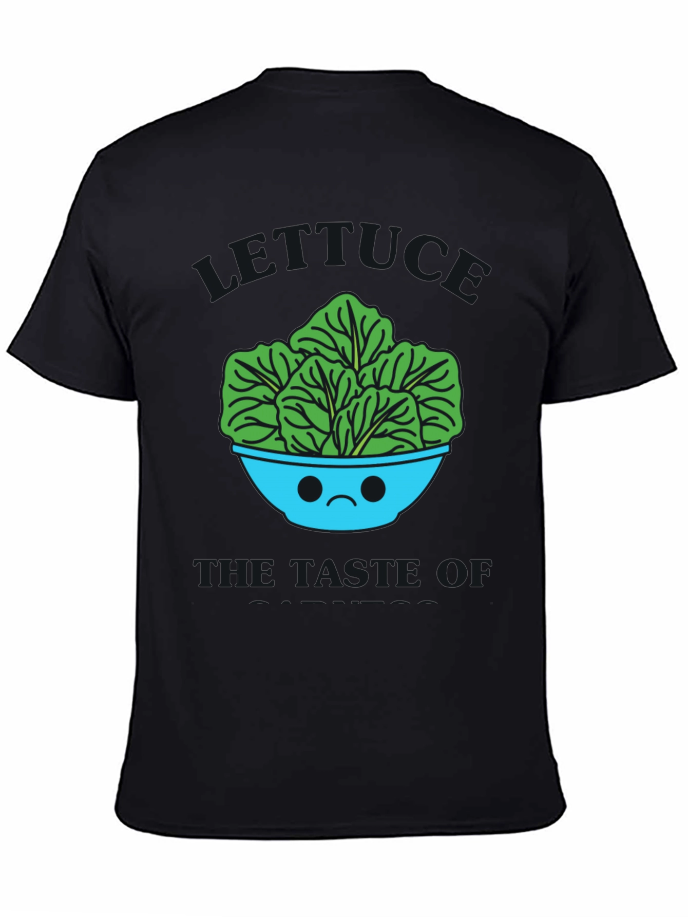 Sad Salad Bowl Graphic Tee - Quirky T-Shirt
